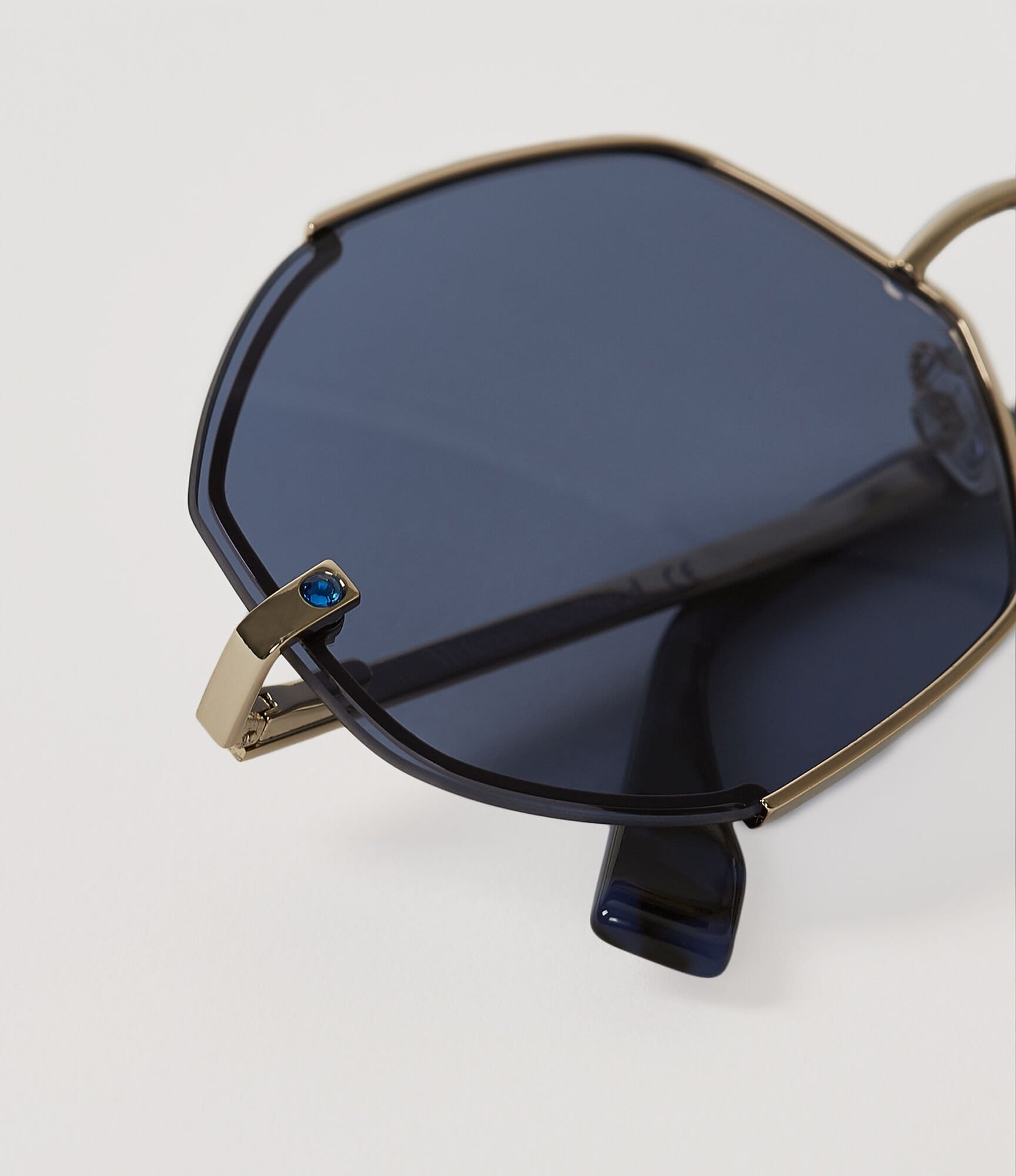 Vivienne Westwood Hexagon-Frame Sunglasses Gold