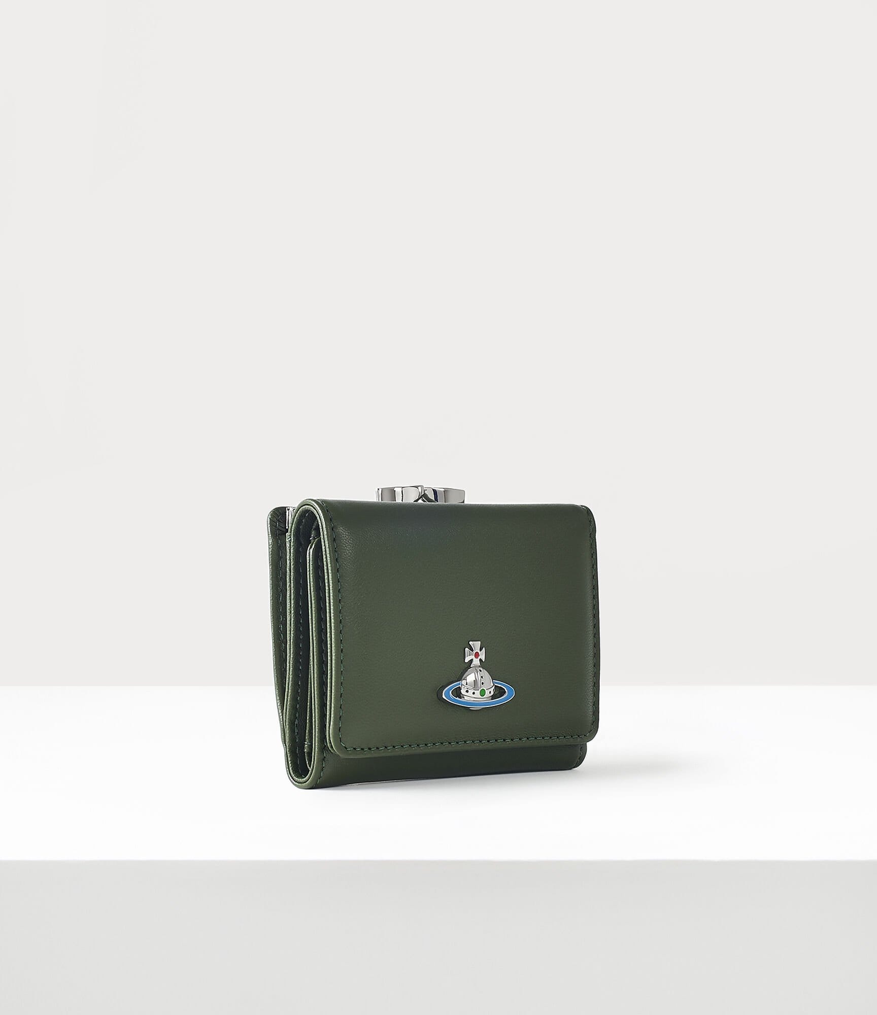 Vivienne Westwood Small Frame Wallet Green