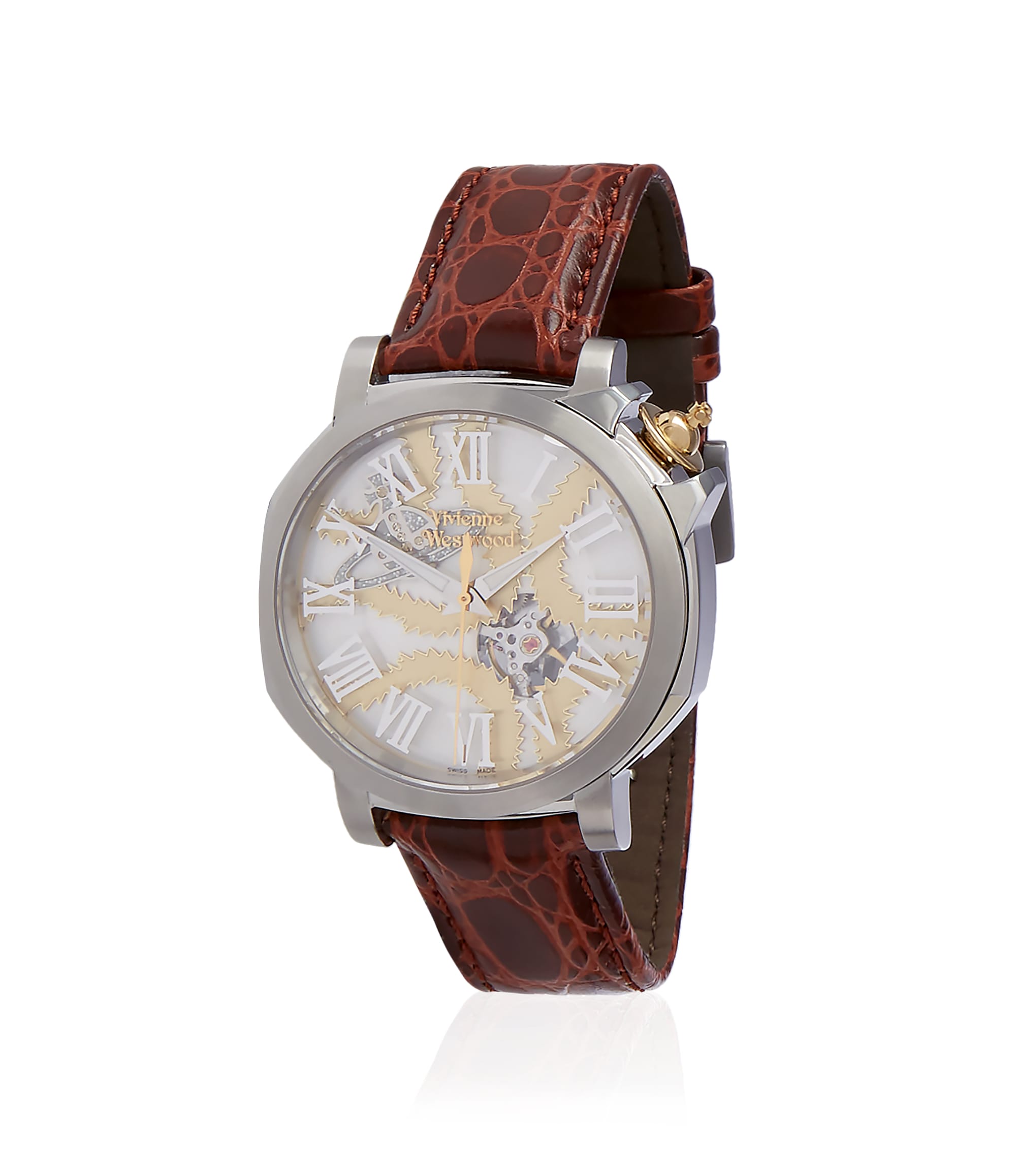 Vivienne Westwood Brown Squiggle Swiss Watch