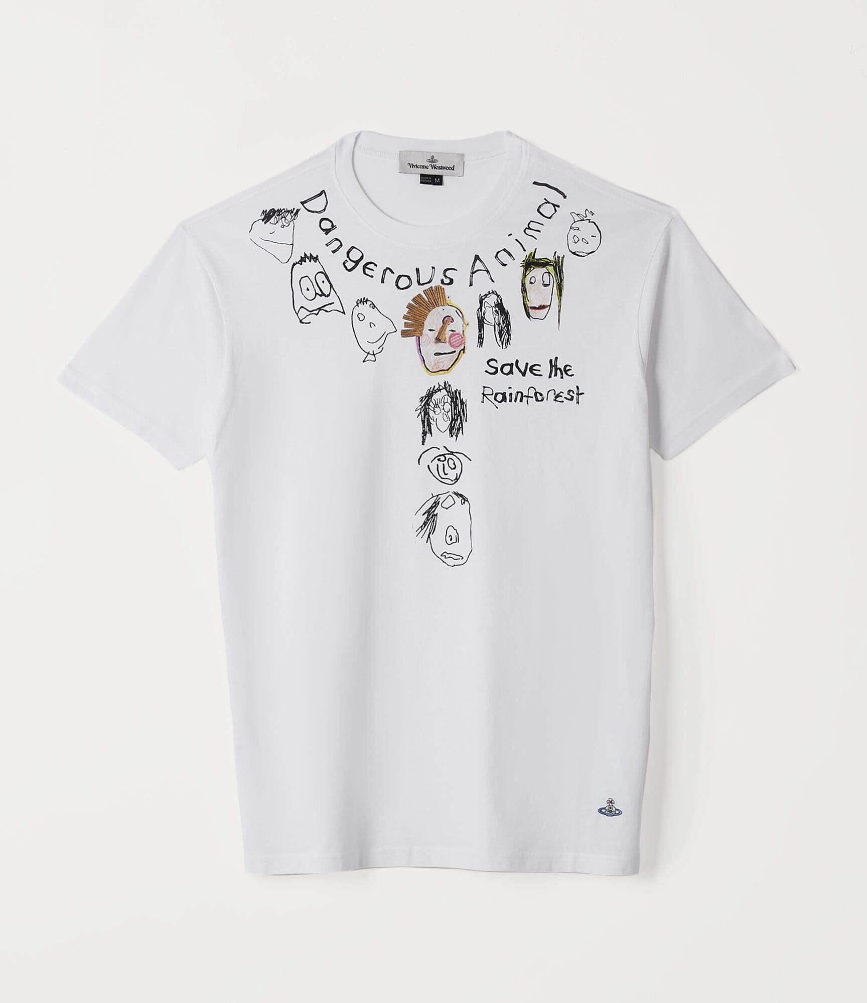 Vivienne Westwood Boxy T-Shirt Dangerous Species White