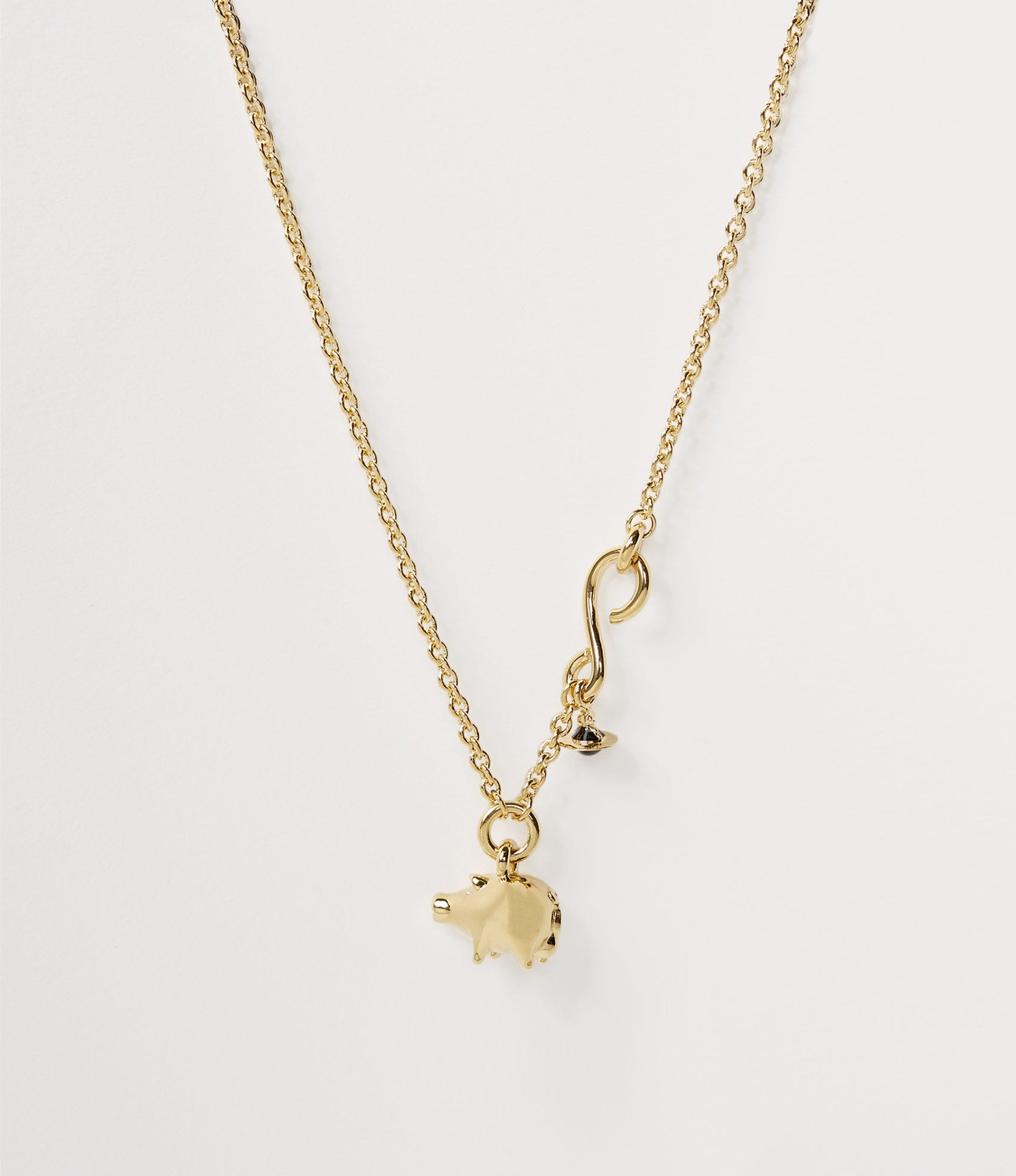 Vivienne Westwood MAN PIG PENDANT GOLDEN TONE