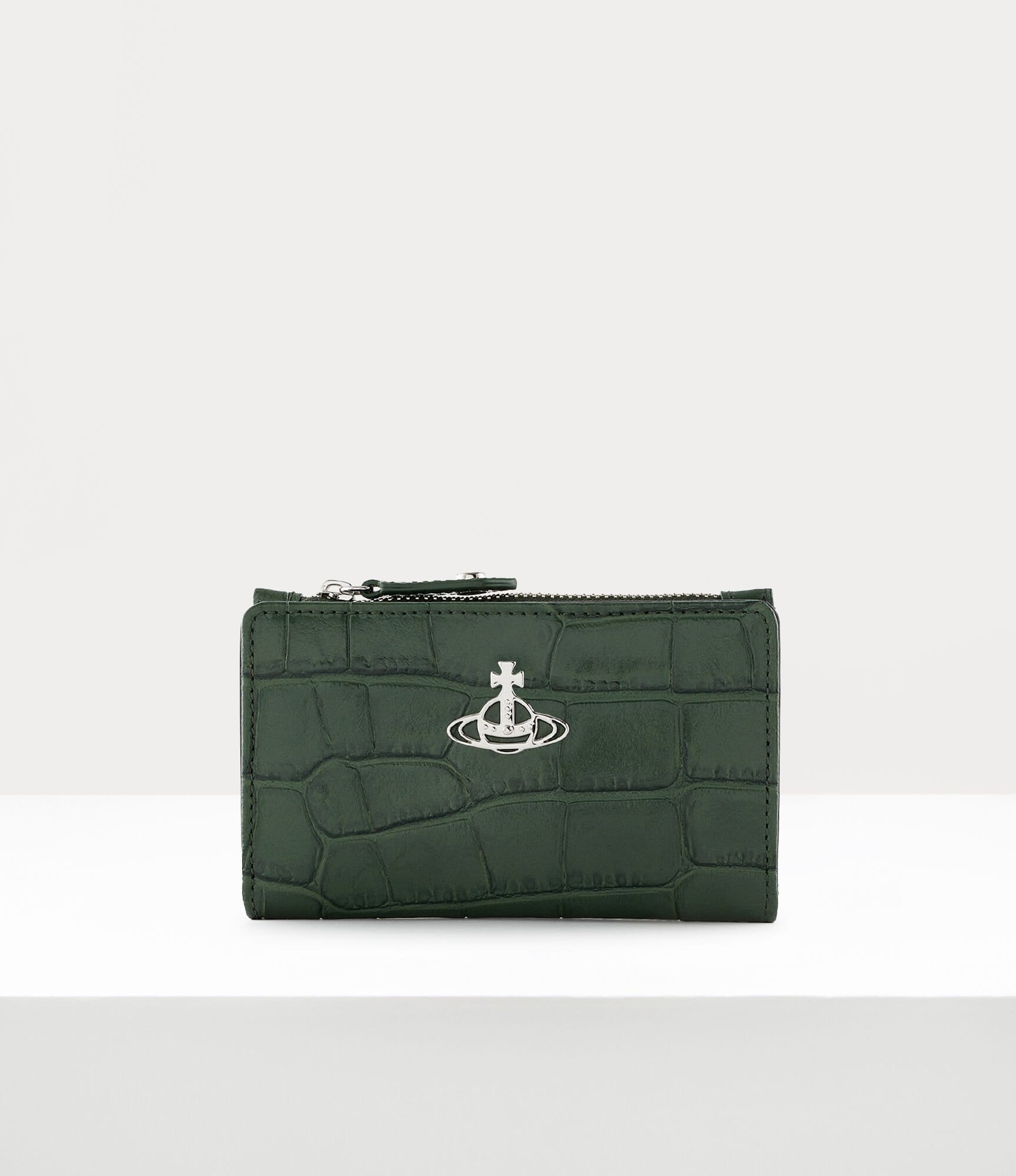 Vivienne Westwood Crocodile Slim Flap Card Holder