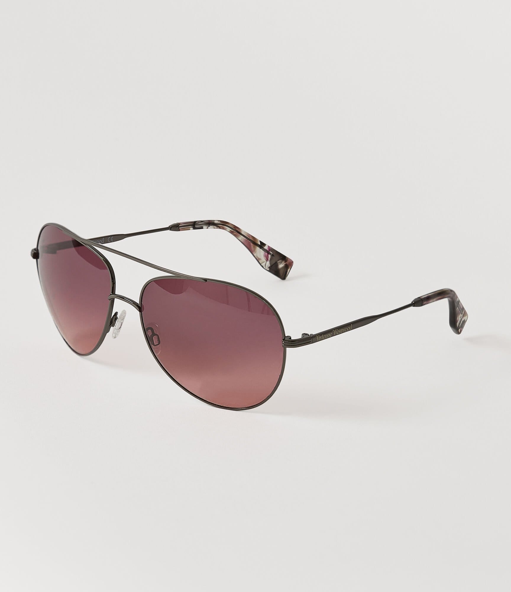 Vivienne Westwood Aviator Sunglasses Gunmetal