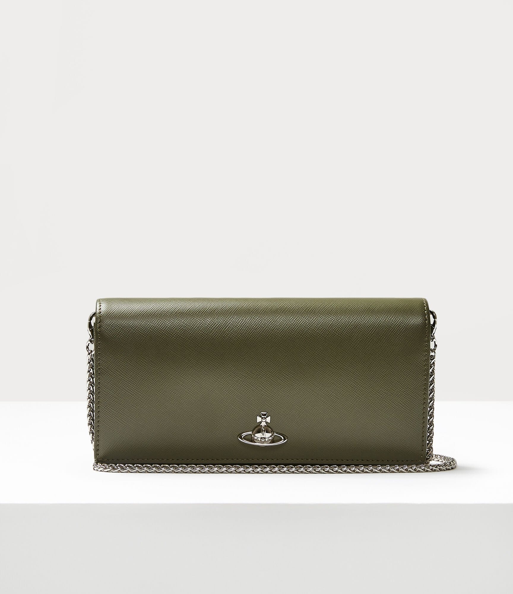 Vivienne Westwood Pimlico Long Wallet With Long Chain Green