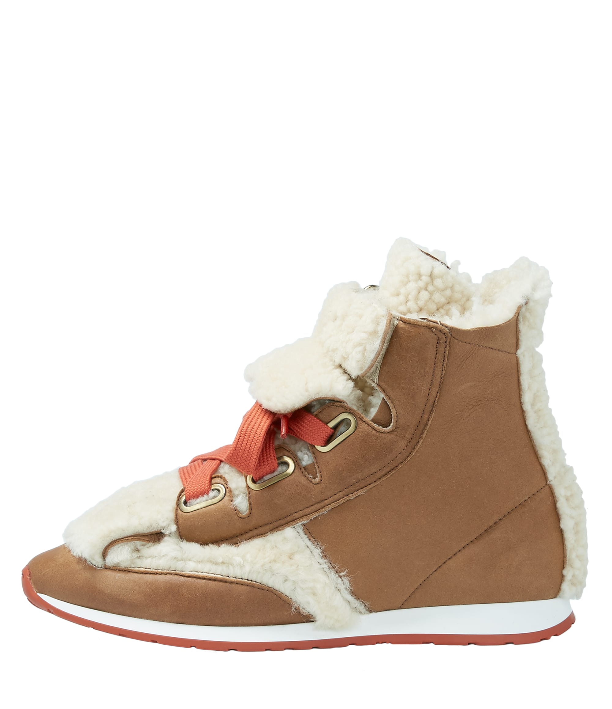 Vivienne Westwood Beige Three Tongue Trainers