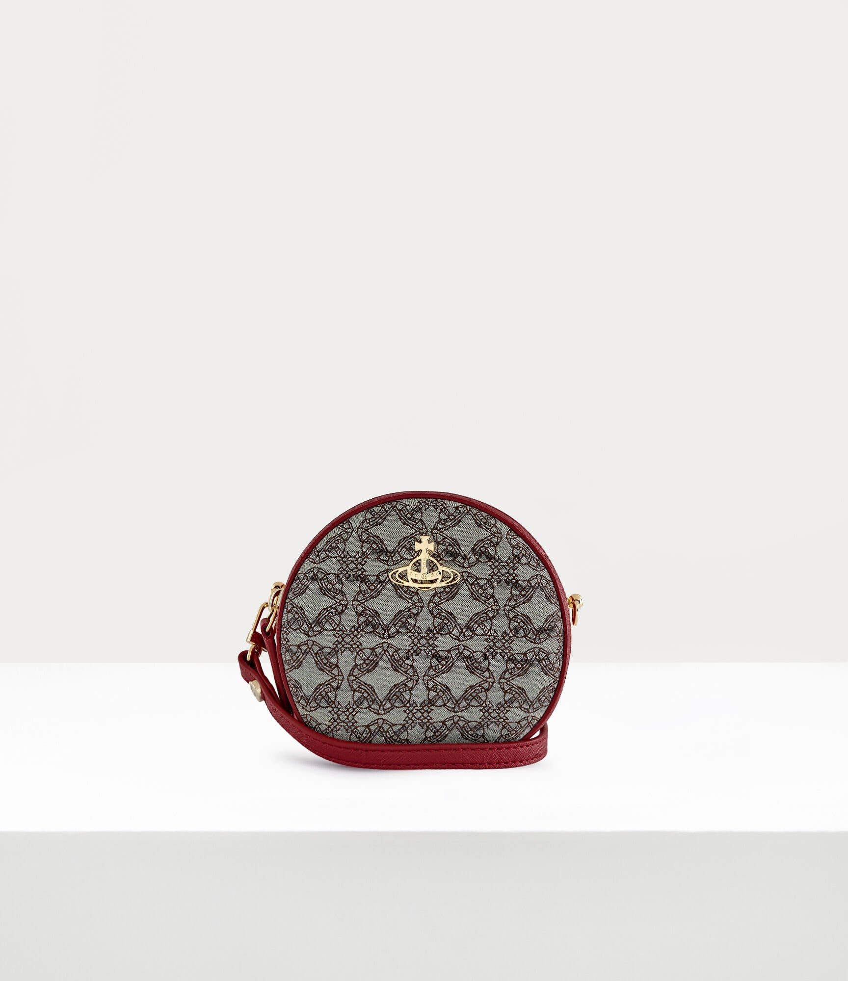 Vivienne Westwood Re-Jacquard Orborama Mini Round Crossbody