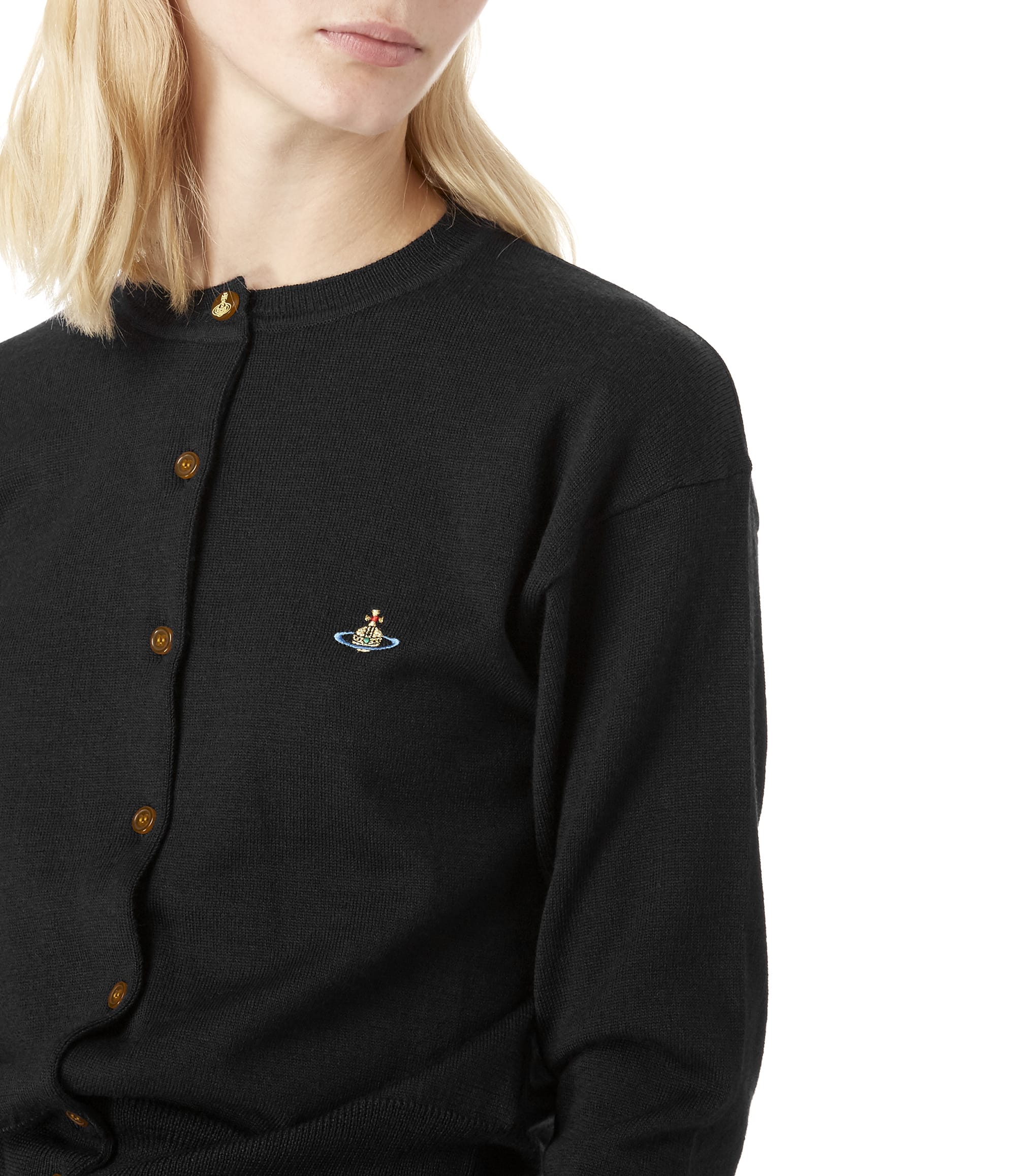 Vivienne Westwood Classic Wool Cardigan Black