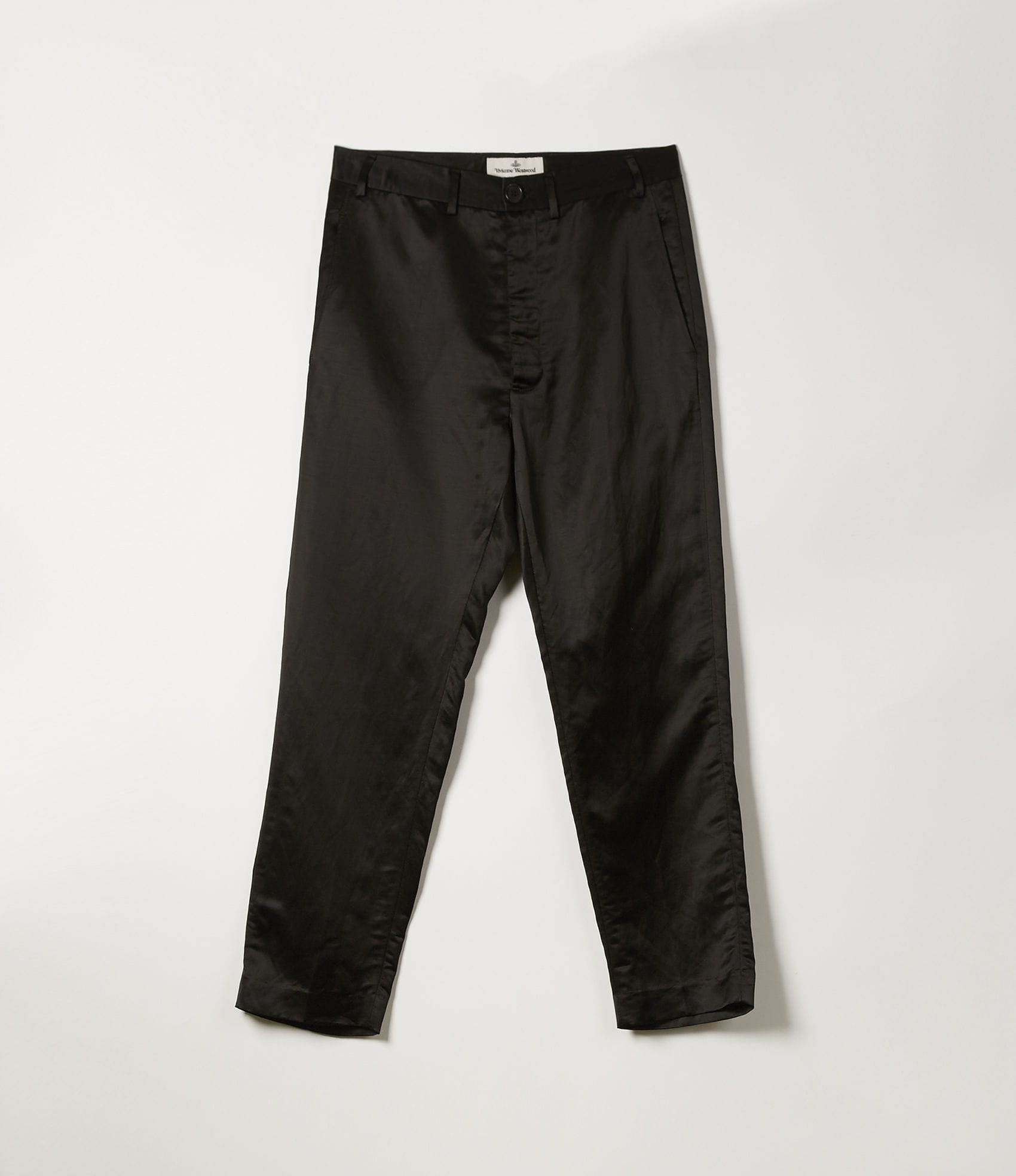 Vivienne Westwood SATIN GEORGE TROUSERS BLACK