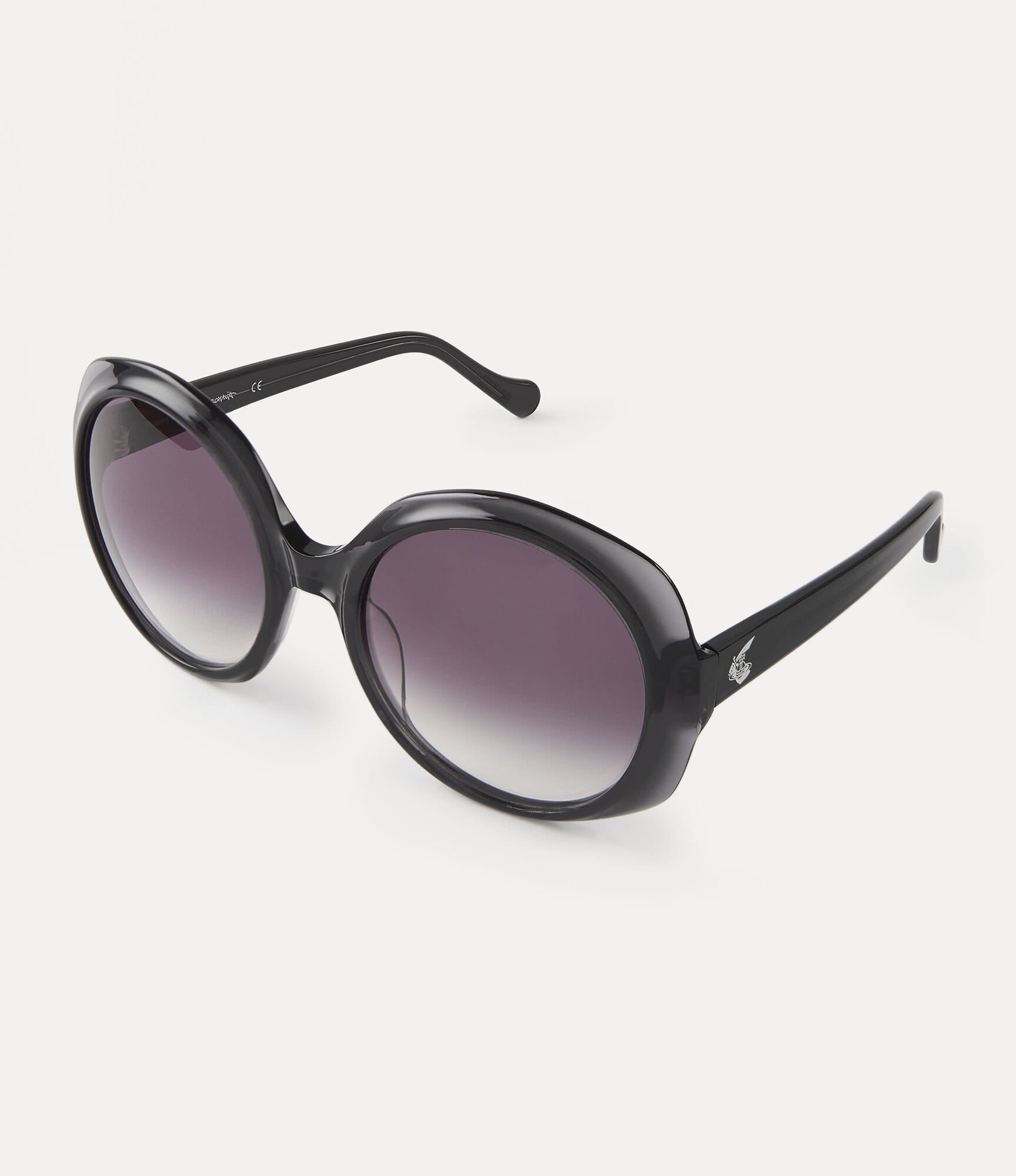 Vivienne Westwood Oversized Round Sunglasses Dark Grey