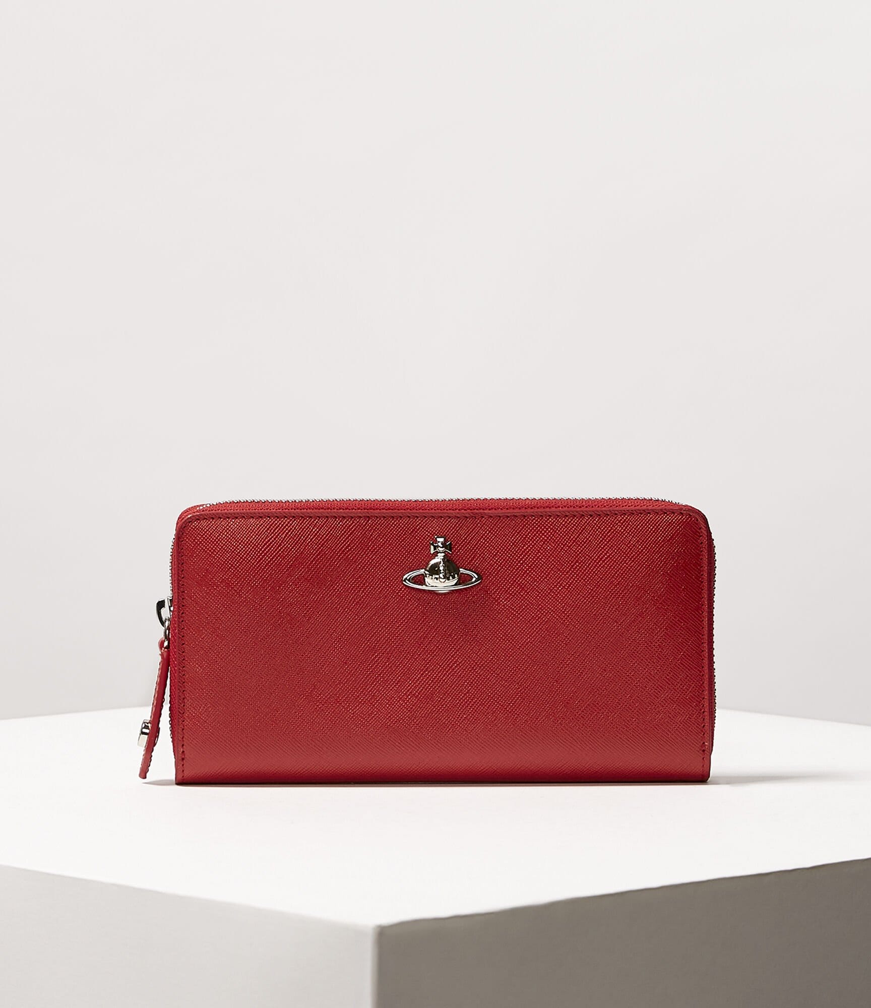 Vivienne Westwood Pimlico Zip Round Wallet Red