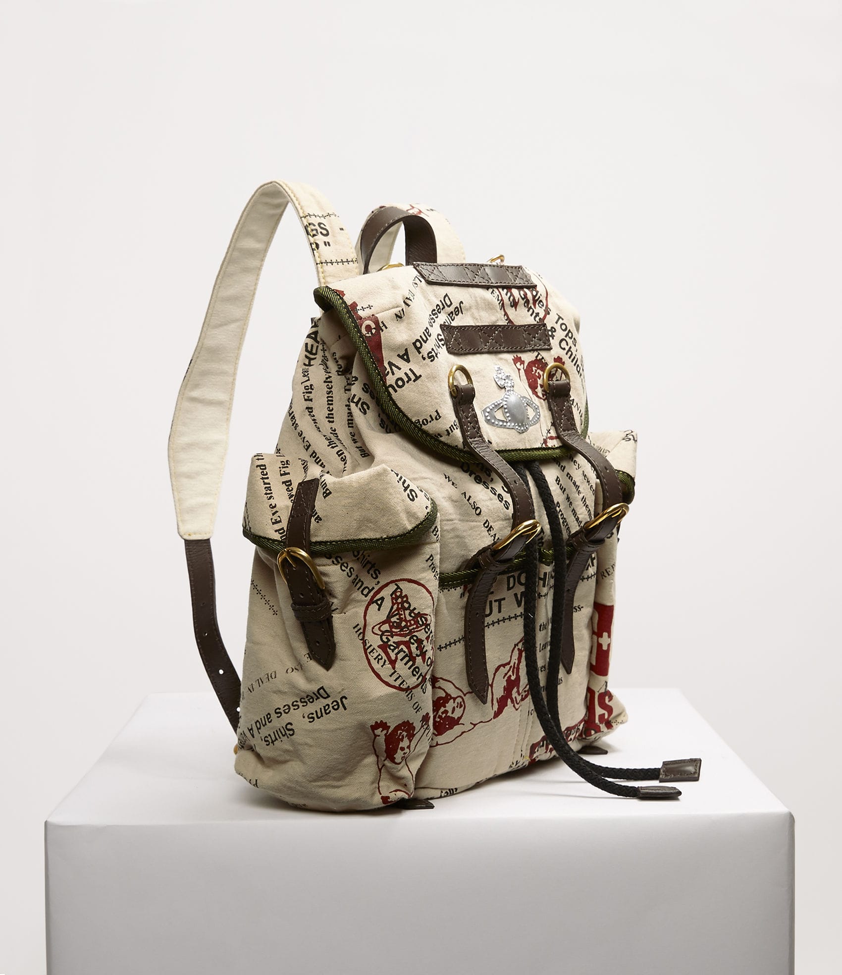 Vivienne Westwood BOSTON ARMY SMALL RUCKSACK BEIGE