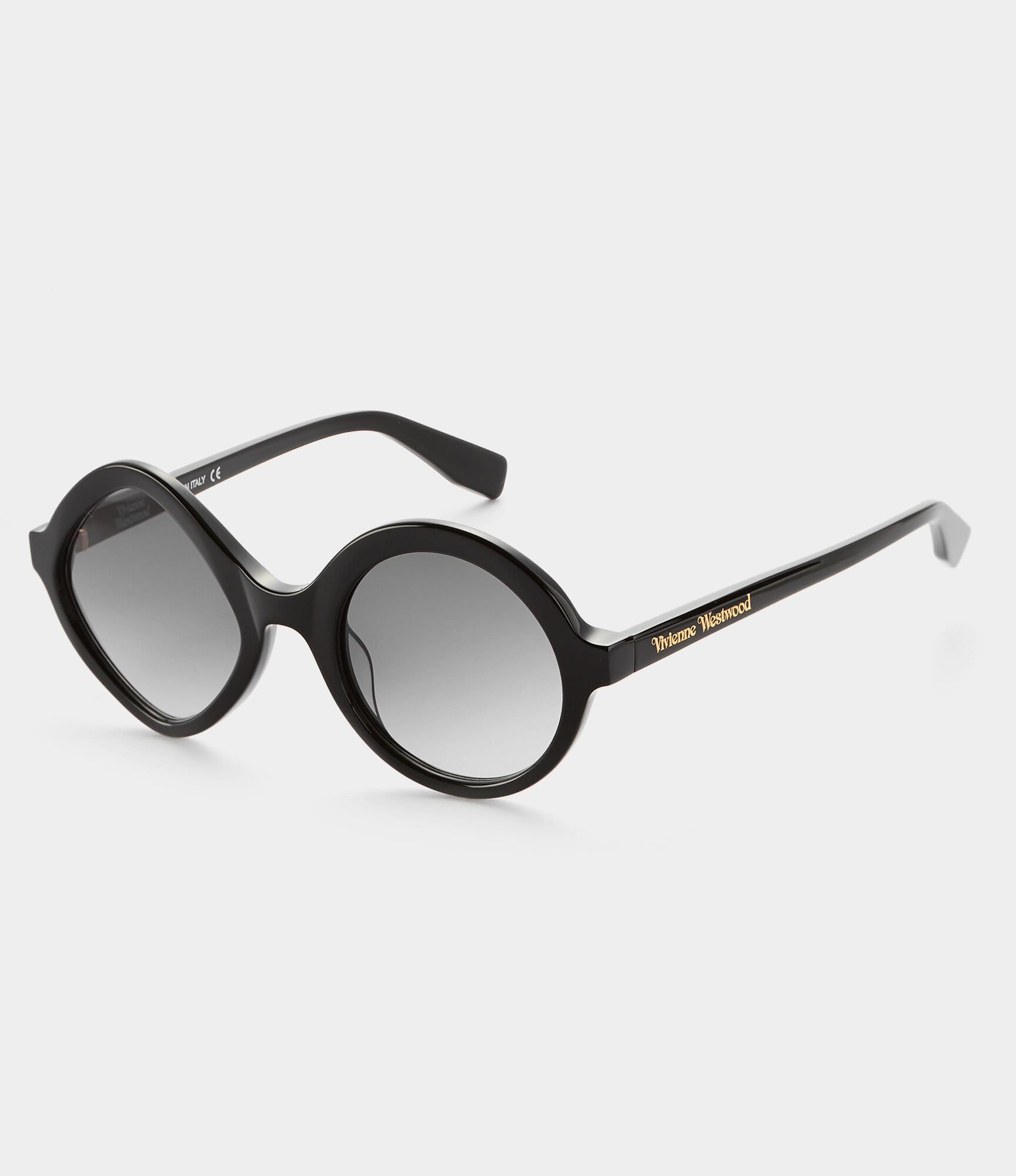 Vivienne Westwood Black Circle And Diamond Sunglasses