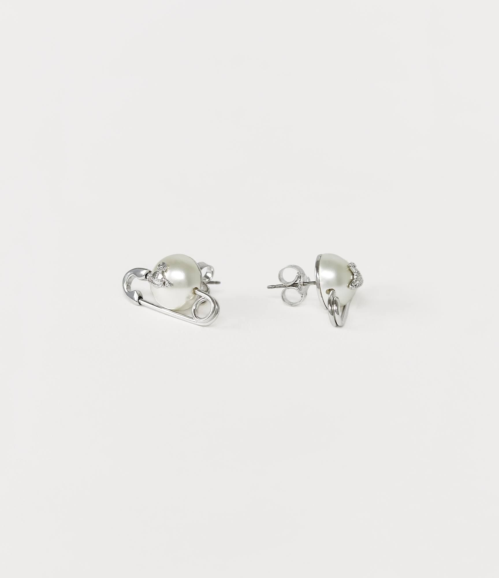 Vivienne Westwood Jordan Earrings Silver Tone