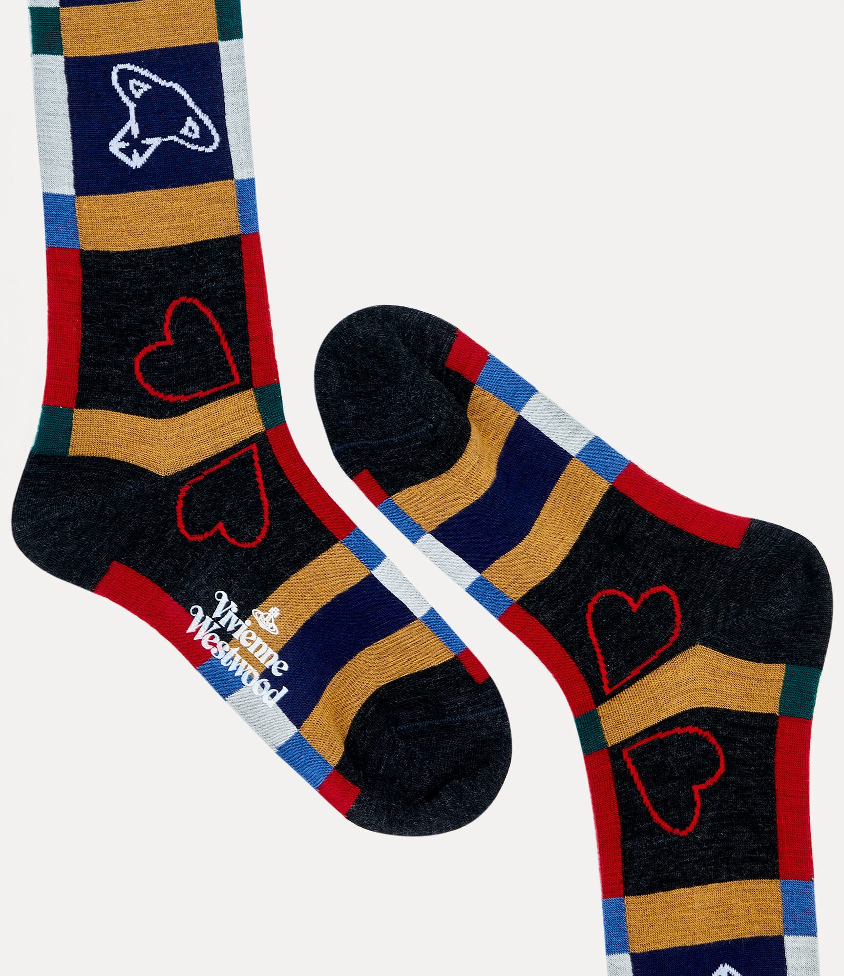 Vivienne Westwood Hearts And Orbs Knee High Socks