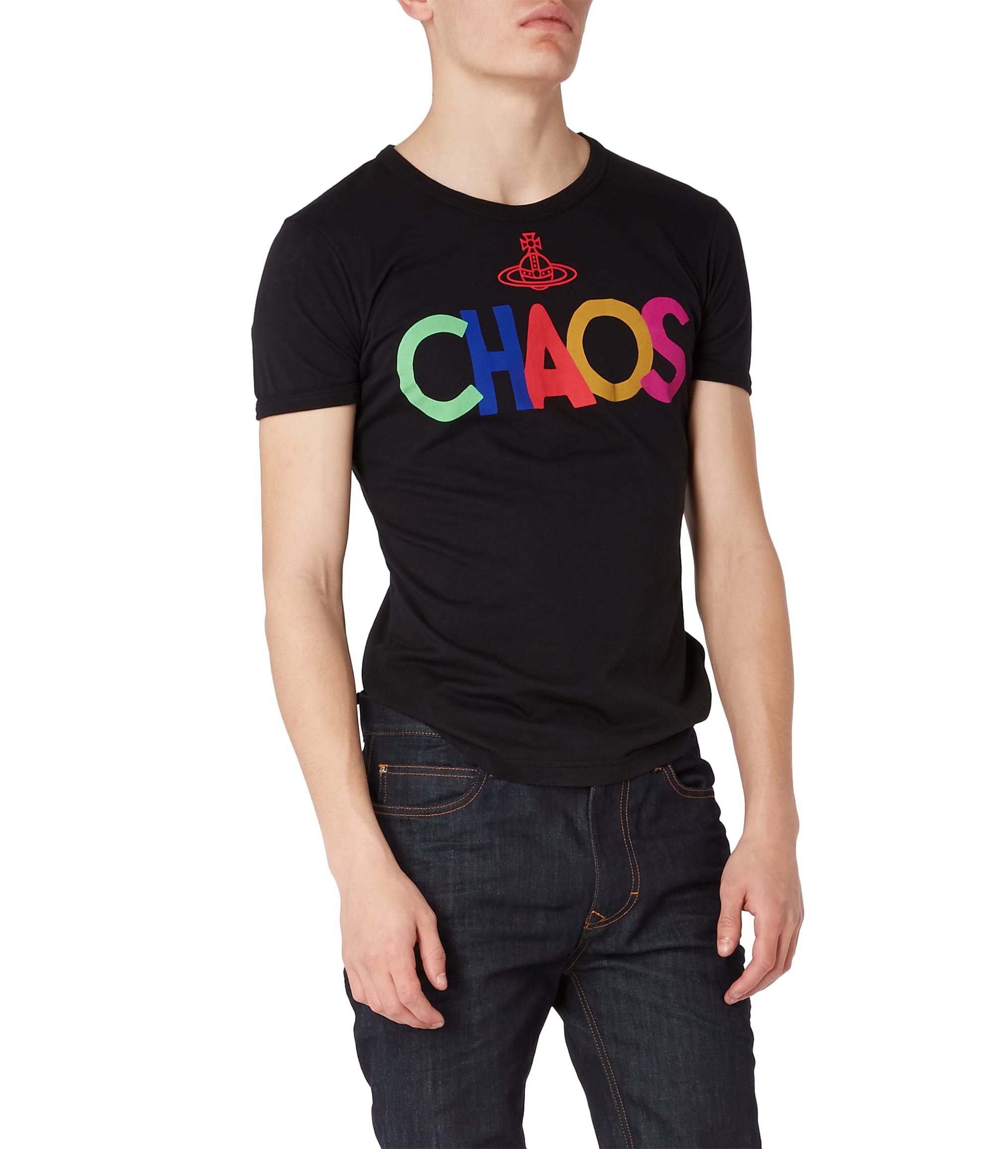 Vivienne Westwood Classic T-Shirt Chaos Print Black