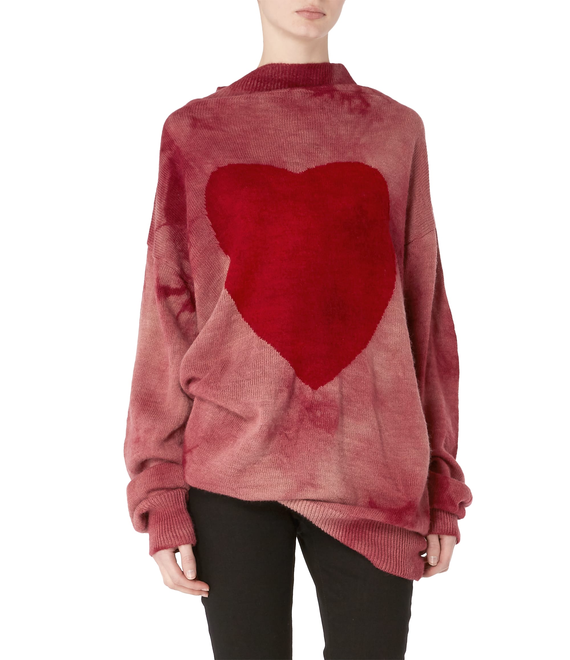 Vivienne Westwood Heart Frost Oversize Jumper Pink