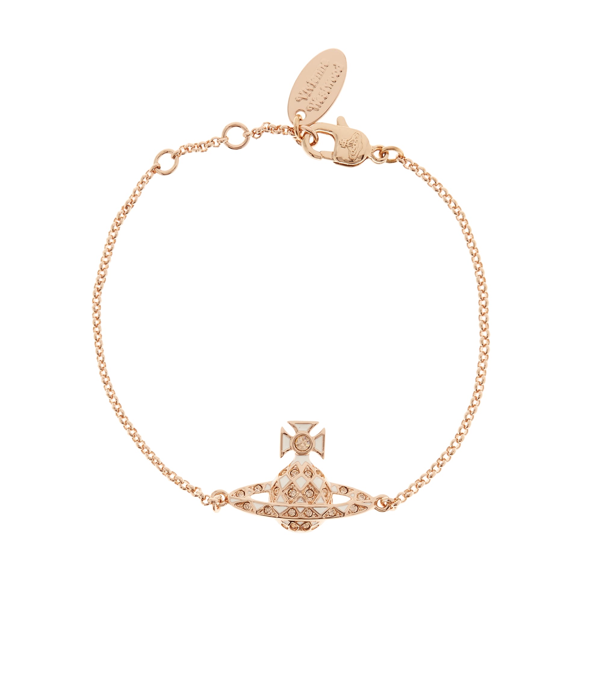 Vivienne Westwood Harlequin Bas Relief Bracelet Peach