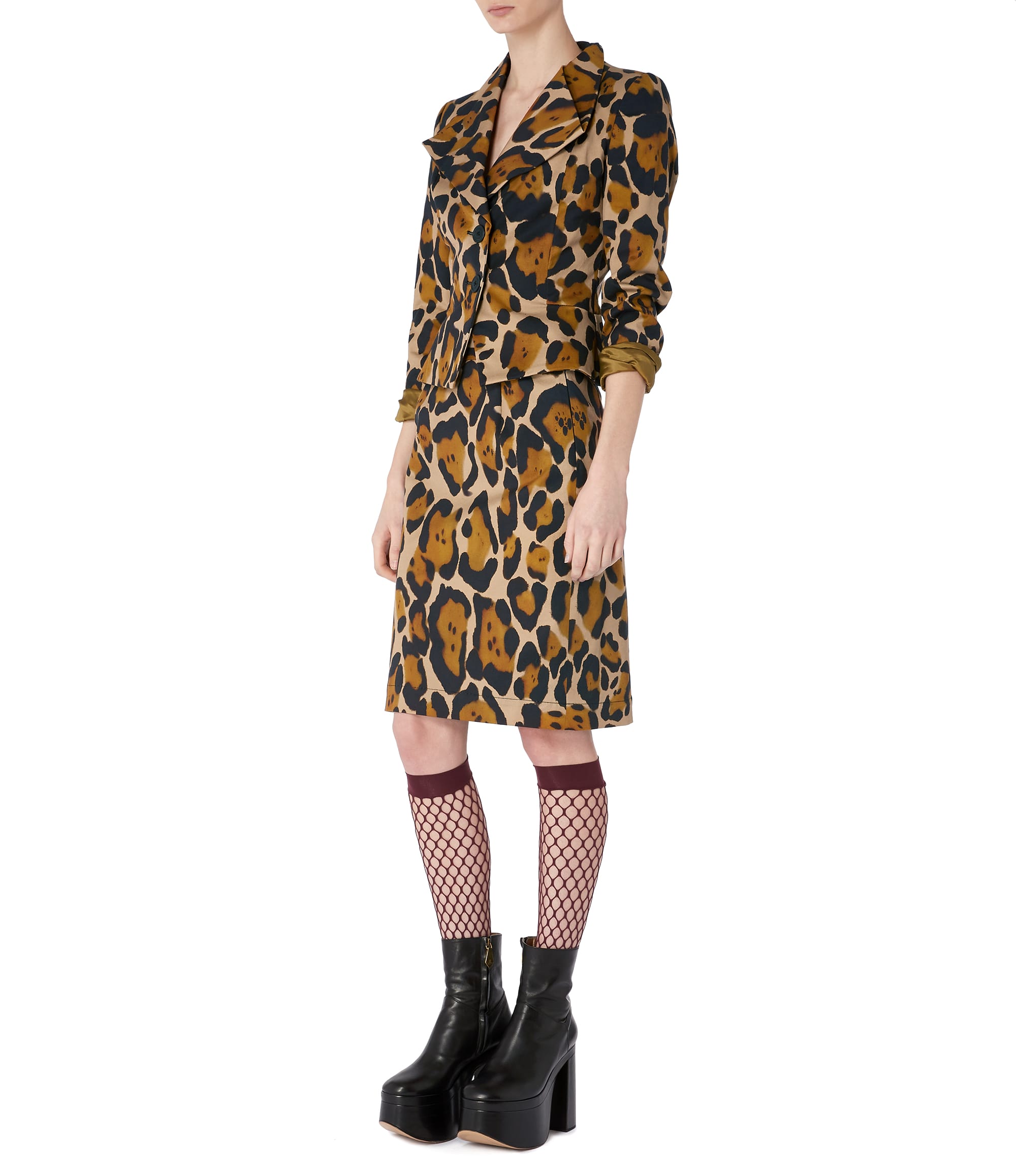 Vivienne Westwood Basic Mini Pencil Skirt Leopard