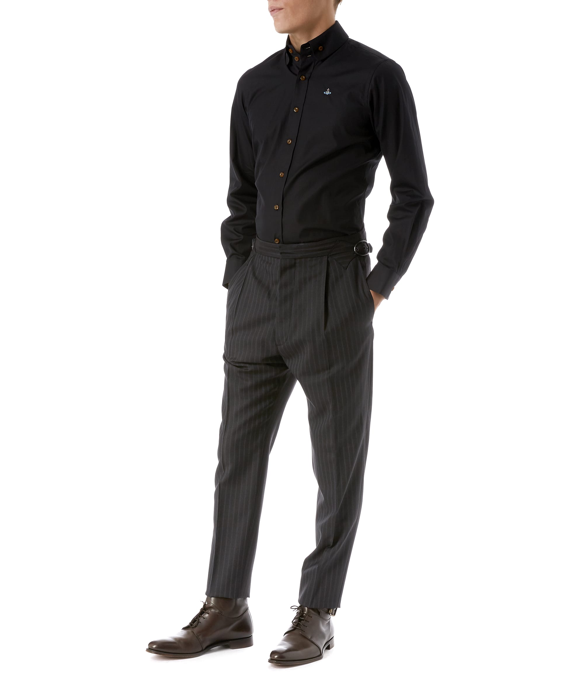 Vivienne Westwood Dress Trousers Grey Pinstripe