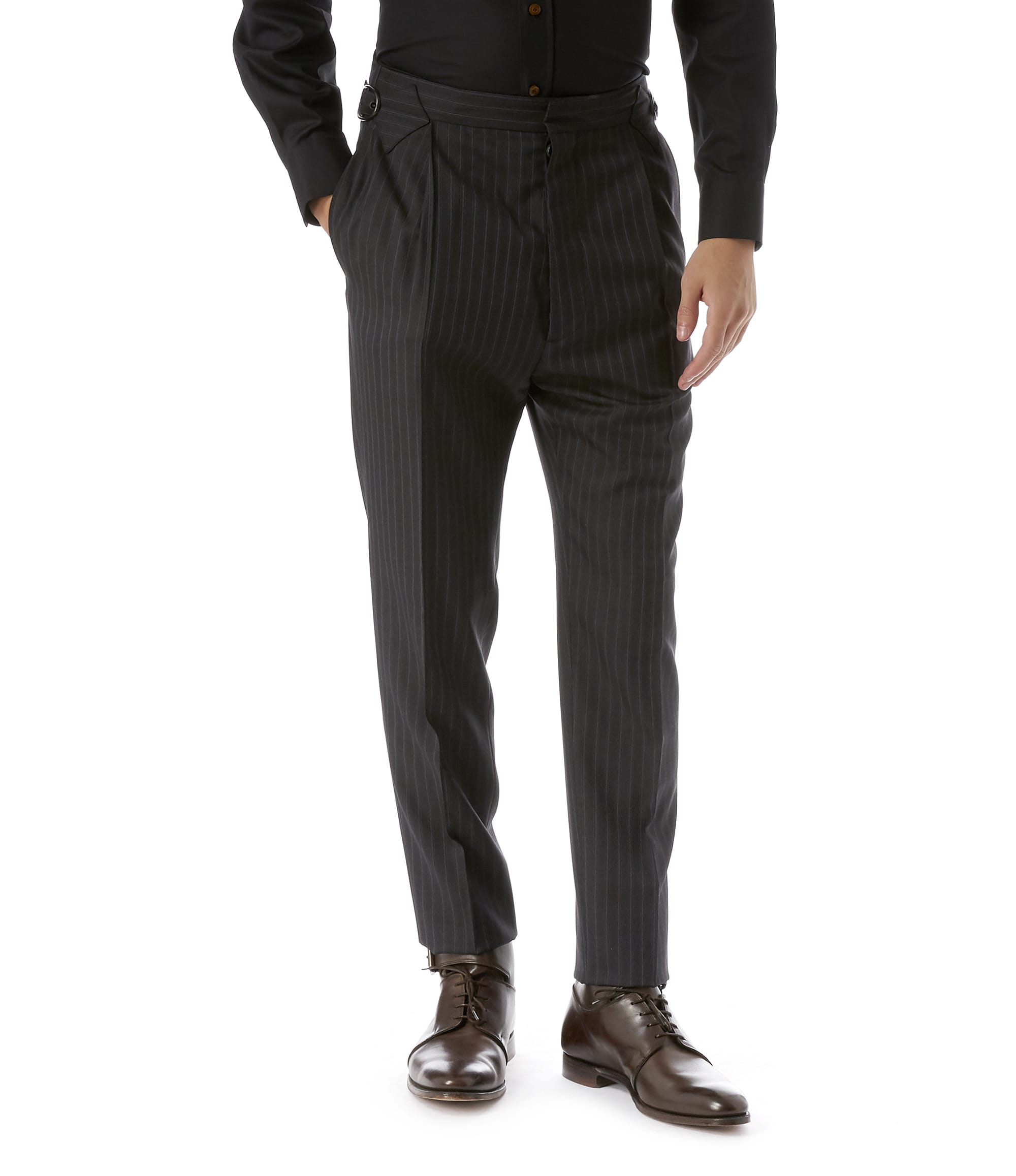 Vivienne Westwood Dress Trousers Grey Pinstripe