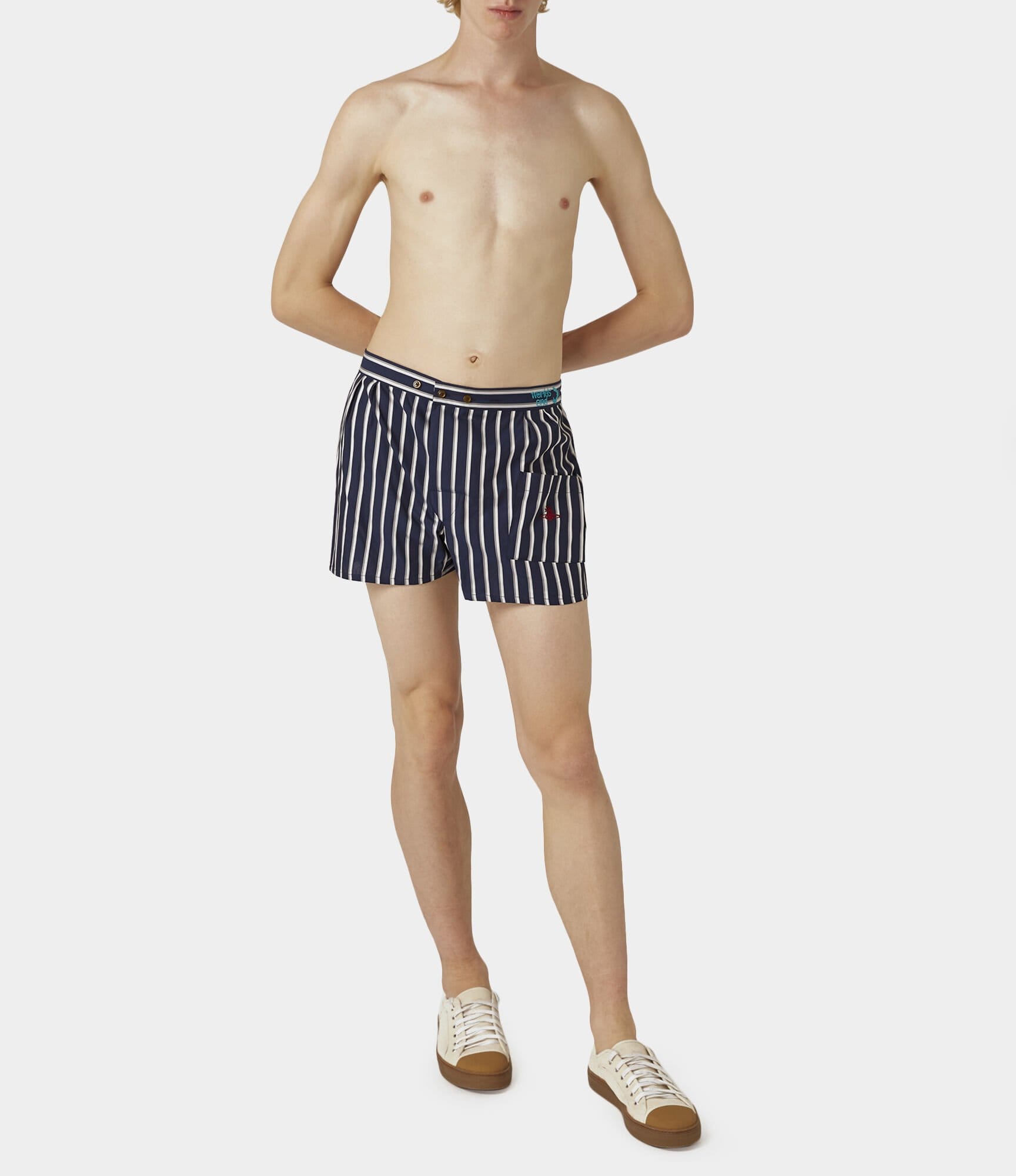 Vivienne Westwood We Boxer Shorts Navy Stripes