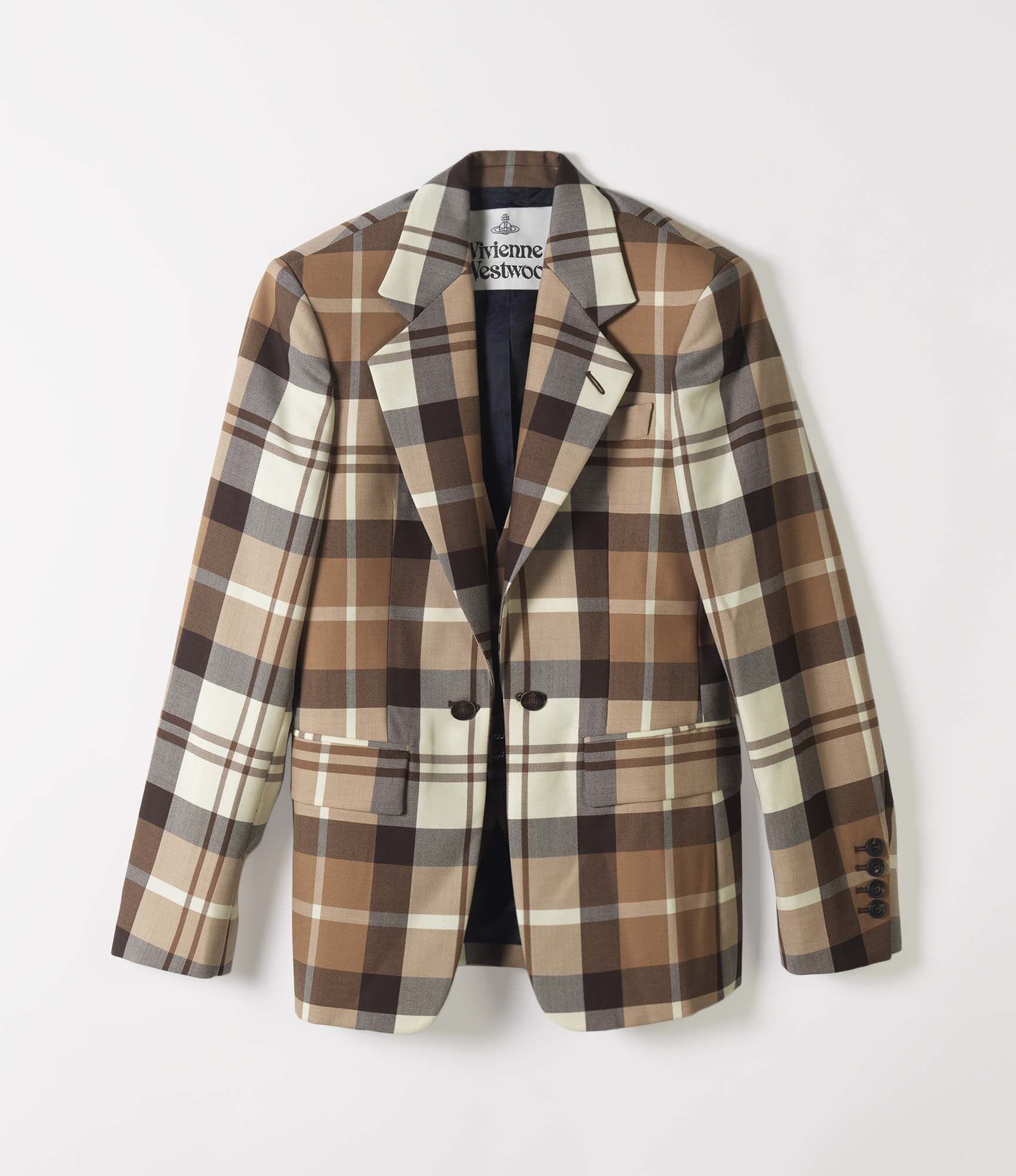 Vivienne Westwood Waistcoat Jacket Camel Tartan