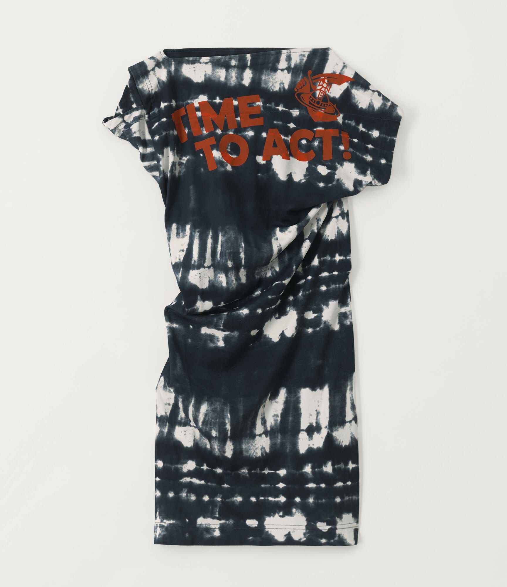 Vivienne Westwood Hebo Dress Time To Act Black Tie-Dye