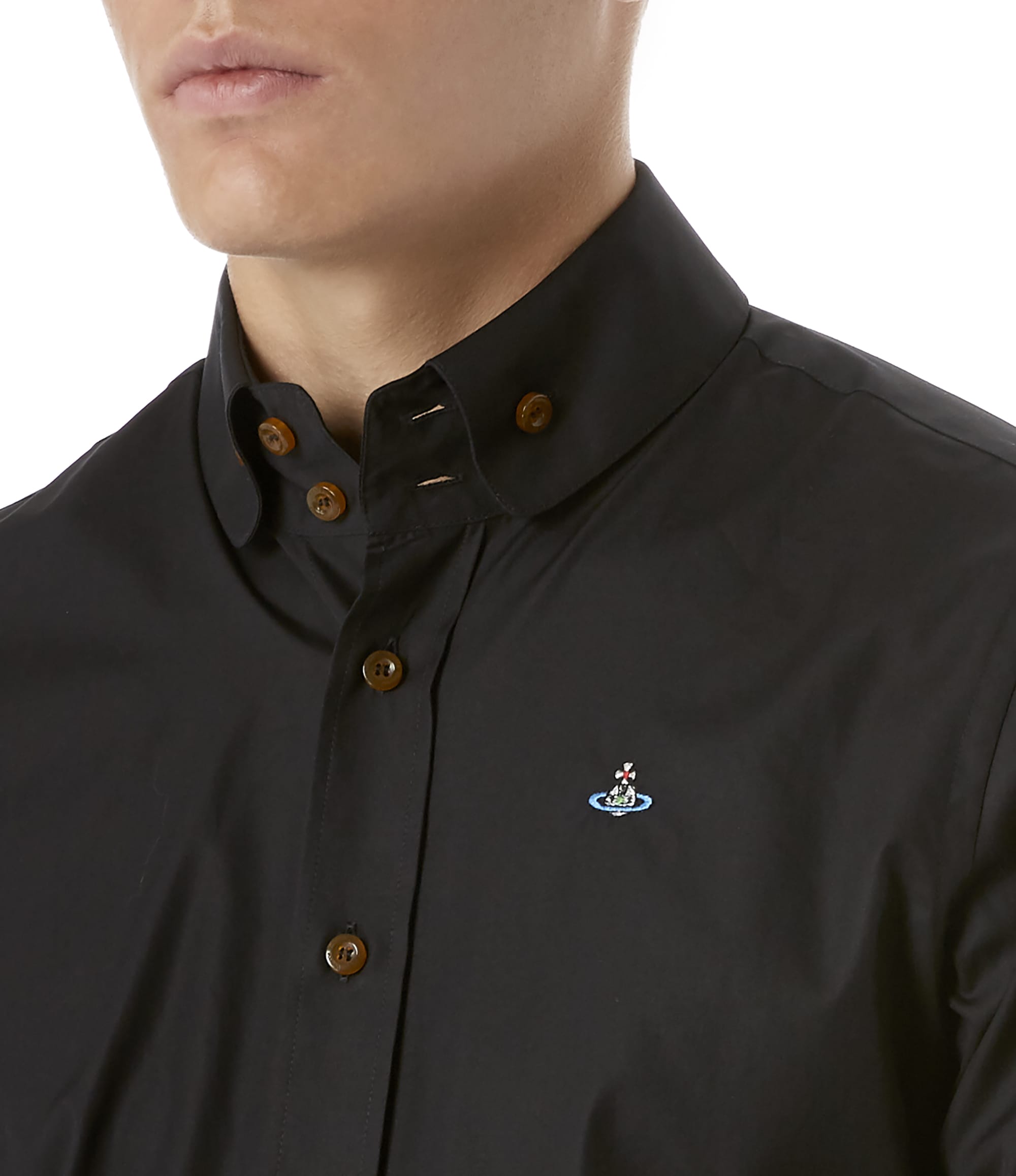 Vivienne Westwood Two Button Krall Shirt Black