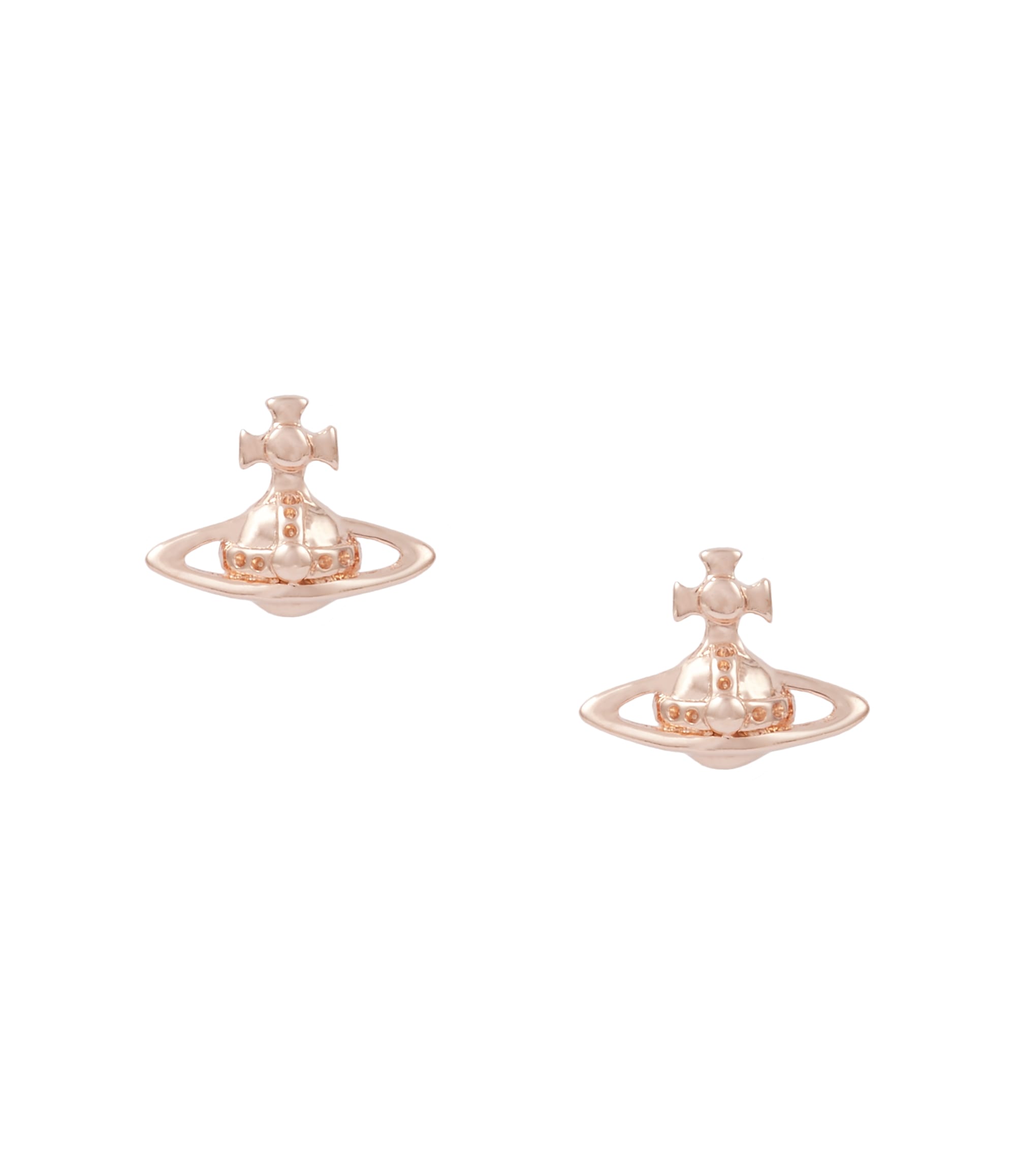 Vivienne Westwood Pink Gold Lorelei Stud Earrings