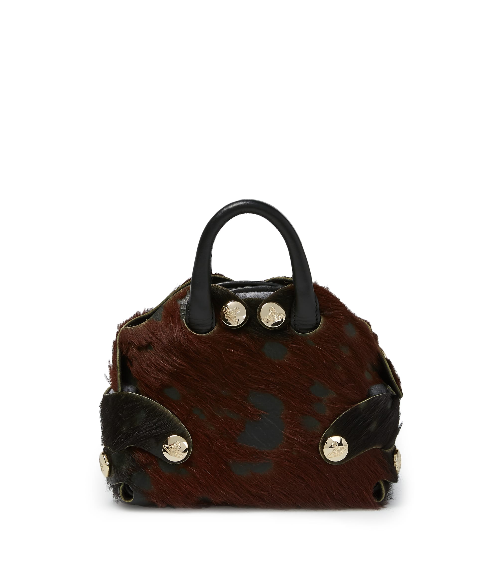 Vivienne Westwood Small Flintstone Hangbag 42010020 Black/Brown