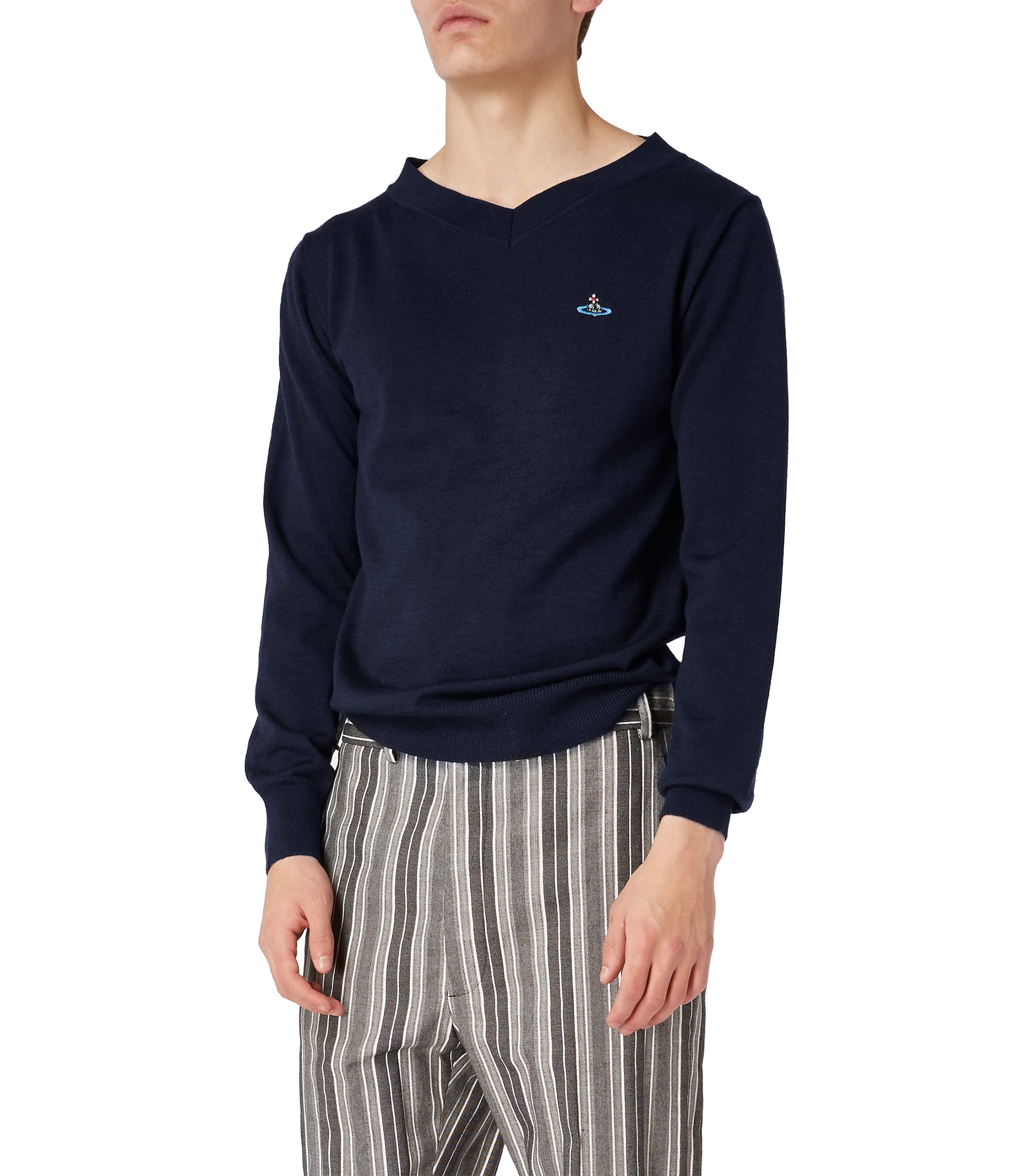 Vivienne Westwood Shallow Neck Jumper Navy