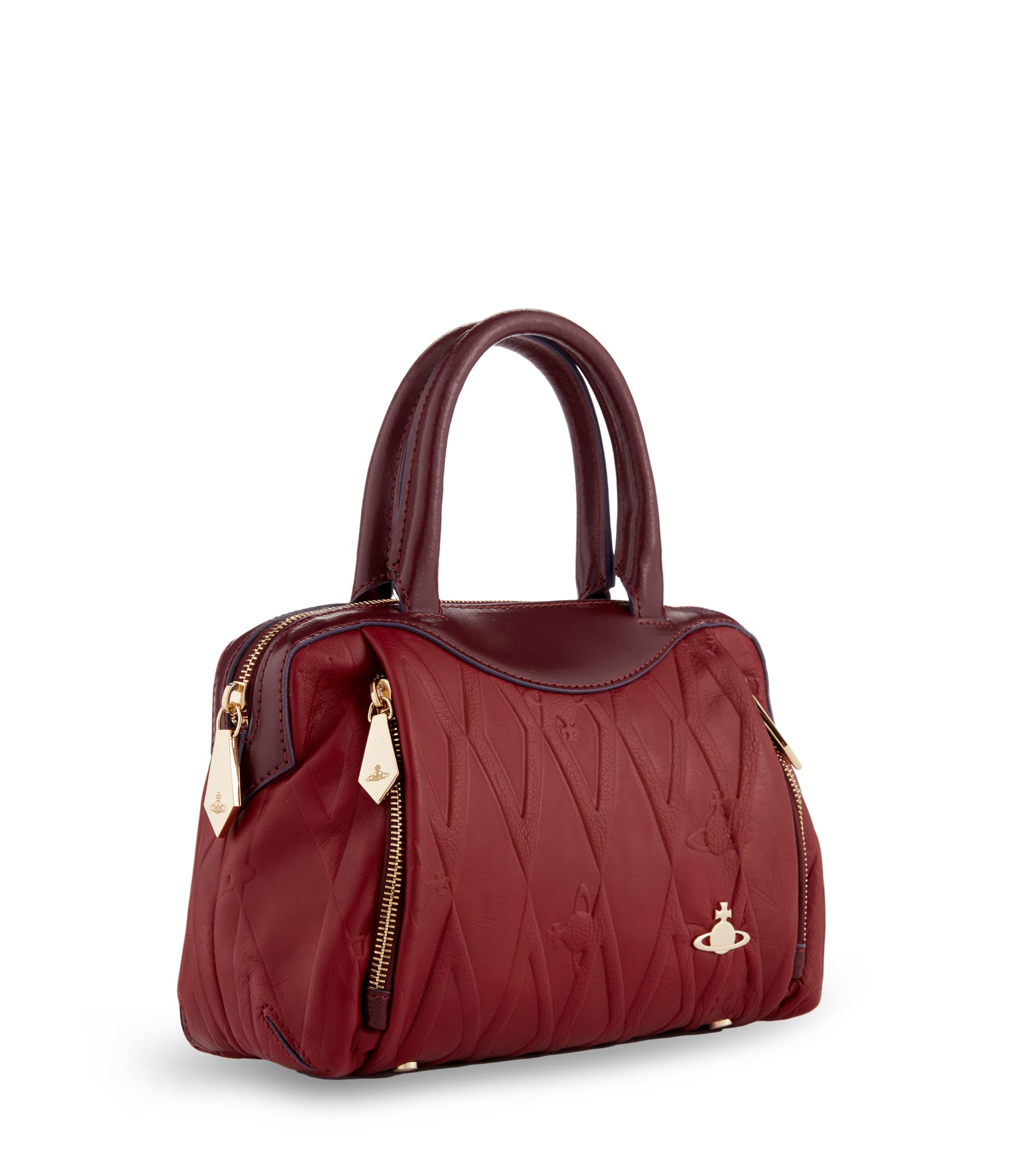 Vivienne Westwood Bordeaux Diamond Orb Bag 7115