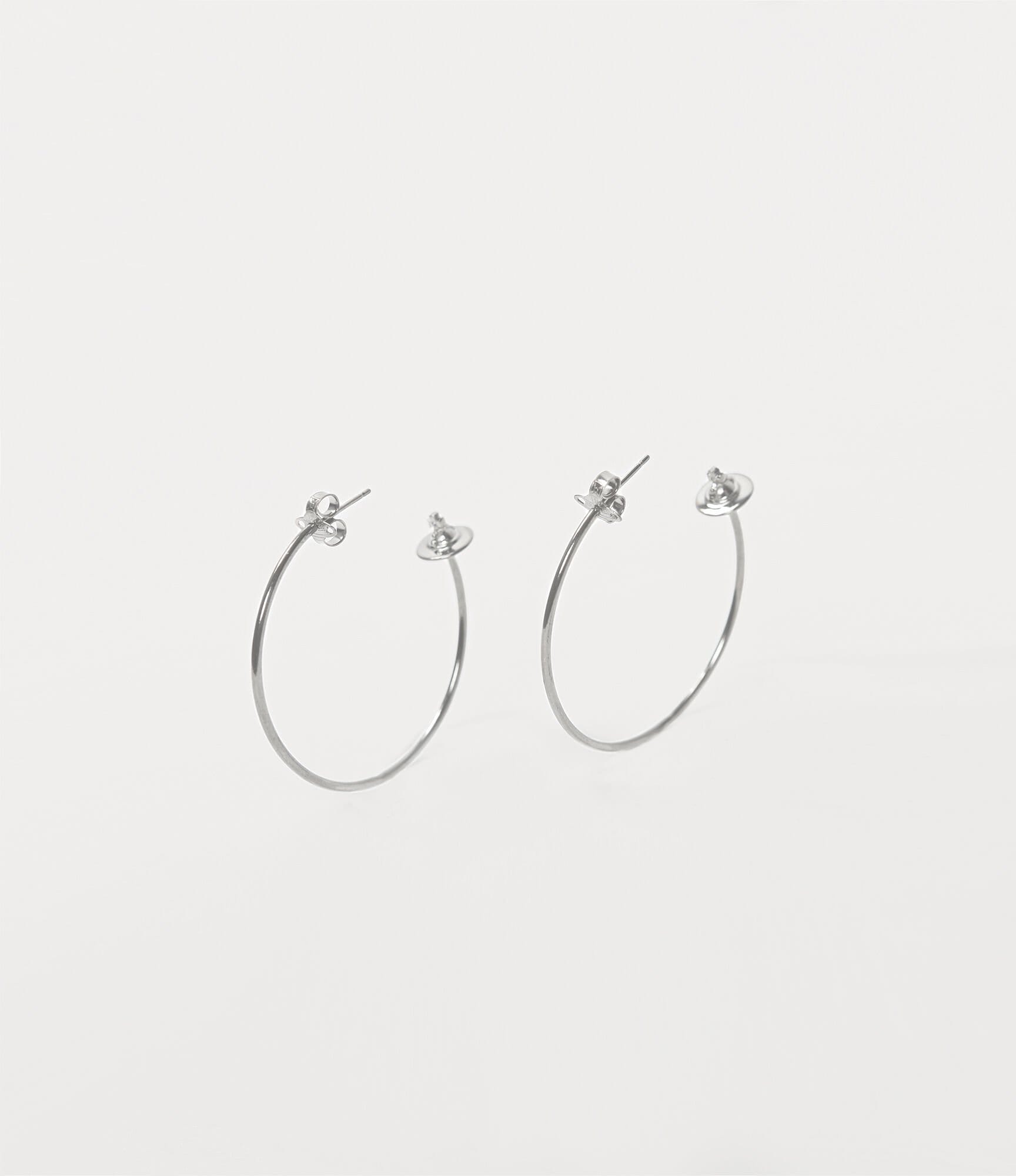 Vivienne Westwood Rosemary Earrings Silver Tone