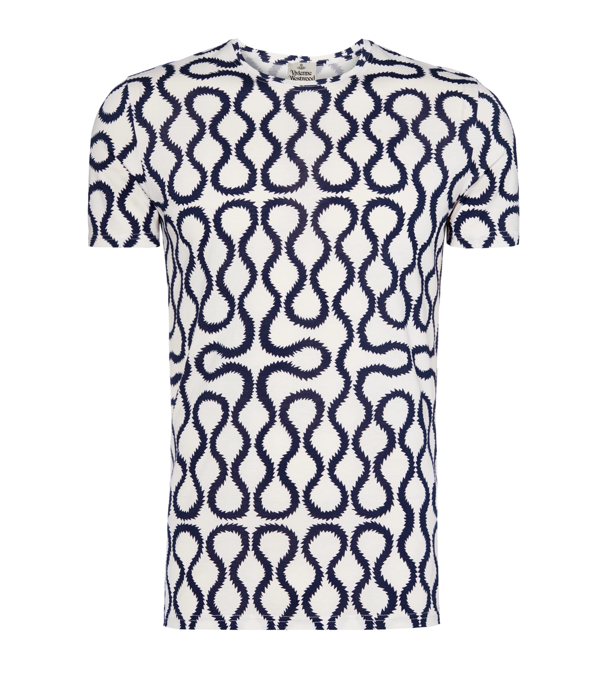 Vivienne Westwood Squiggle T-Shirt White/Blue