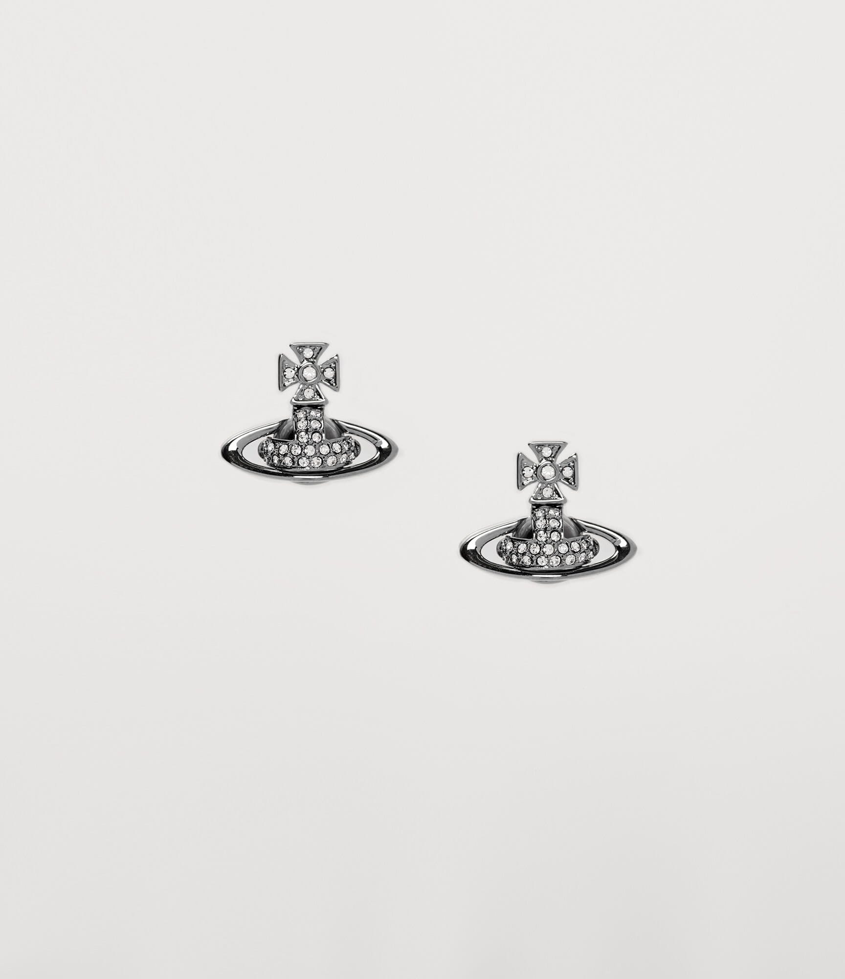 Vivienne Westwood Sorada Bas Earrings Gunmetal Tone