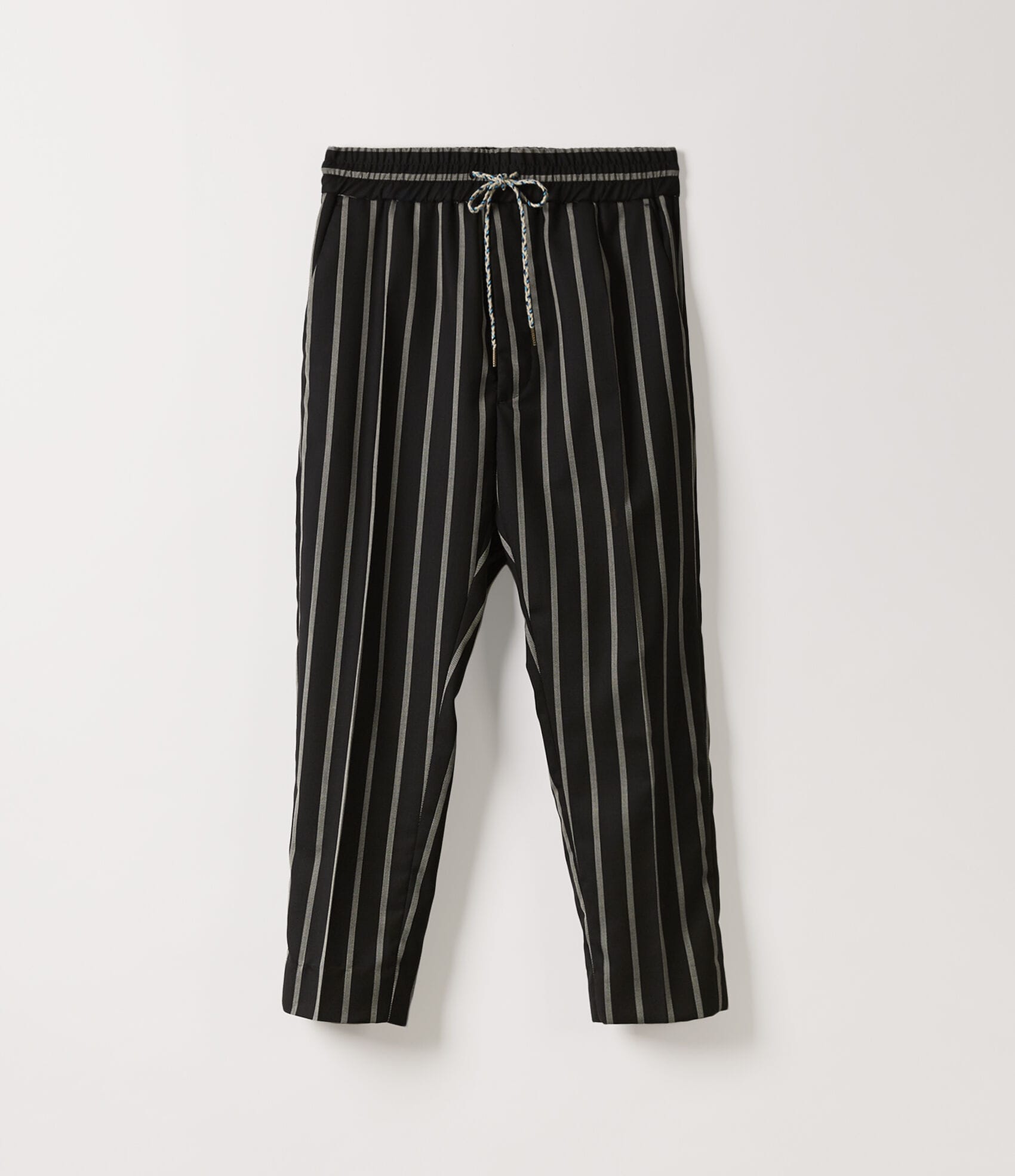 Vivienne Westwood ELASTIC CROPPED GEORGE TROUSERS BLACK/WHITE ST