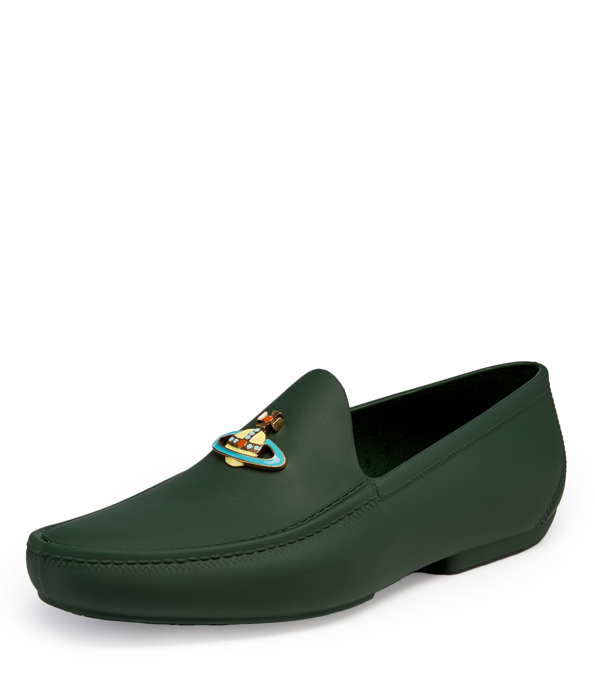 Vivienne Westwood Orb Moccasins Dark Green