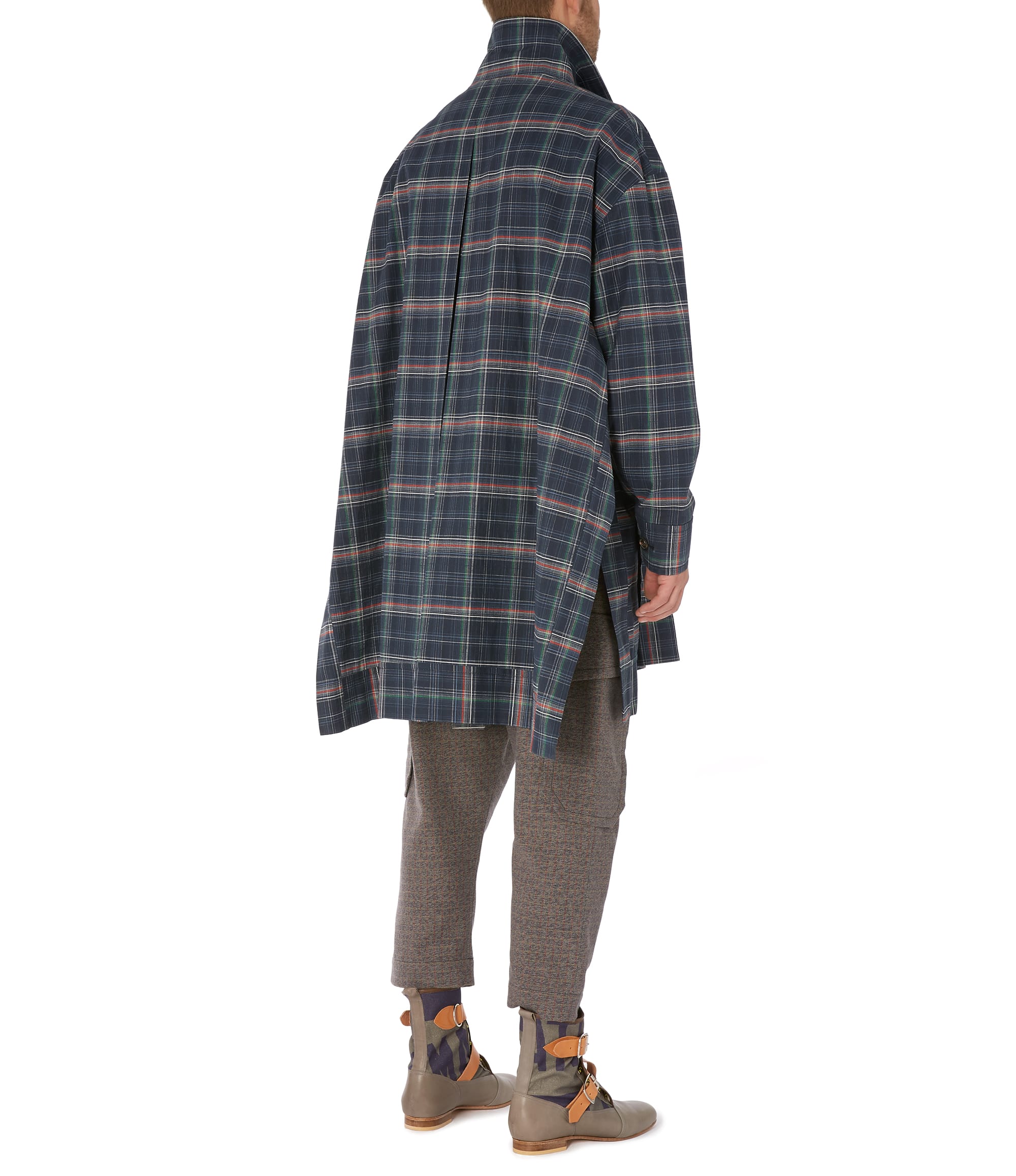 Vivienne Westwood Builder Coat Blue Faulty Check