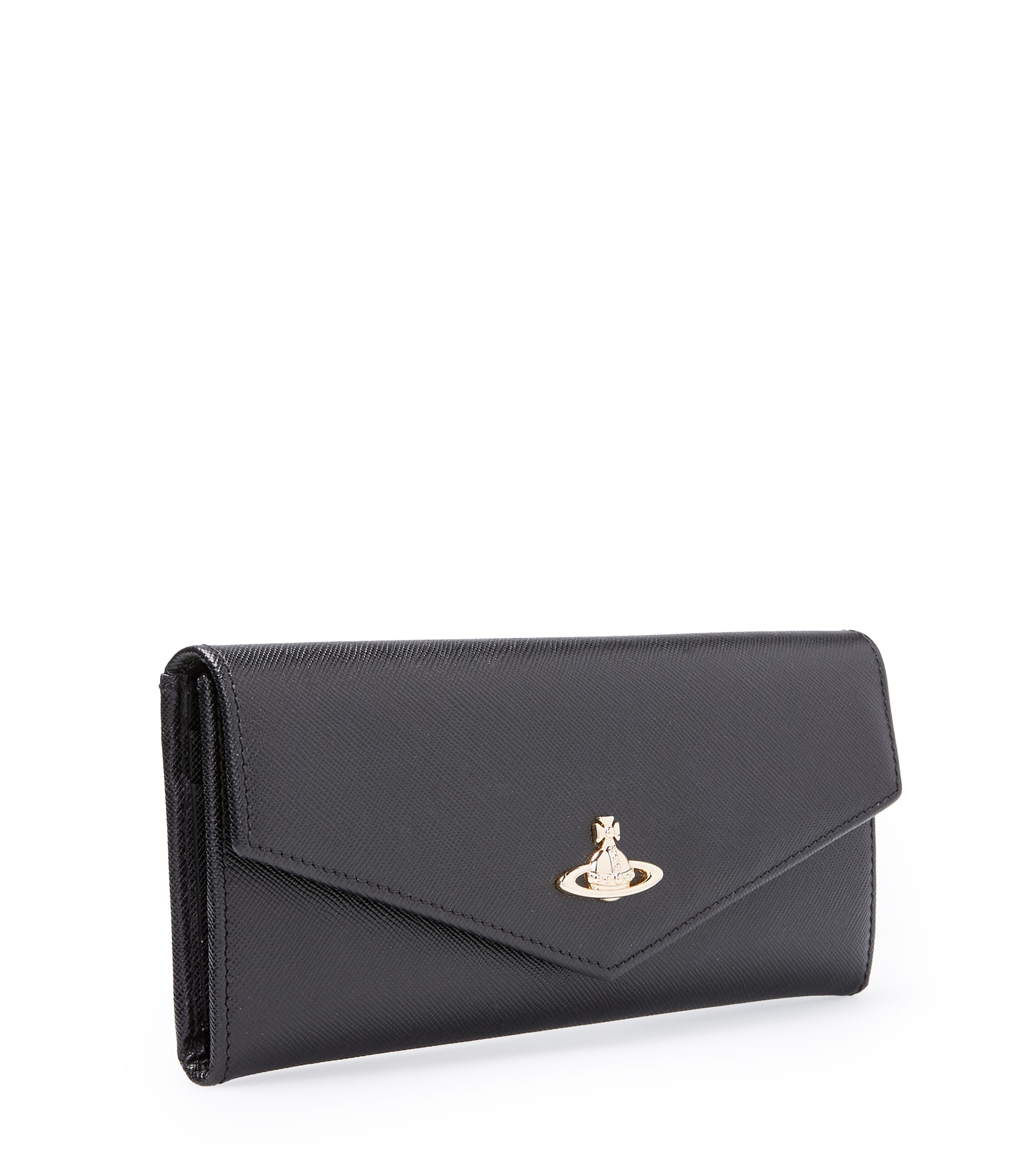 Vivienne Westwood Black Opio Saffiano Wallet 321292