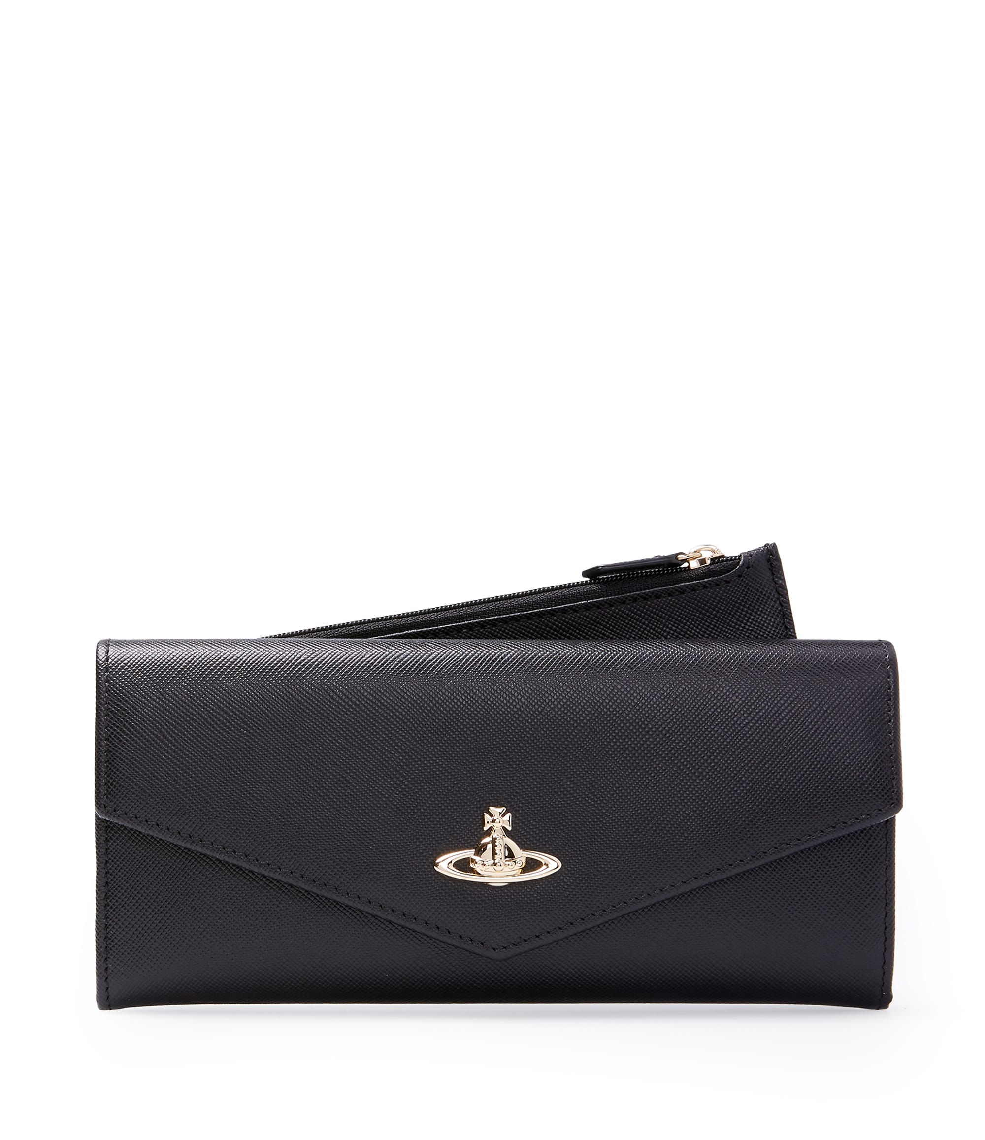 Vivienne Westwood Black Opio Saffiano Wallet 321292