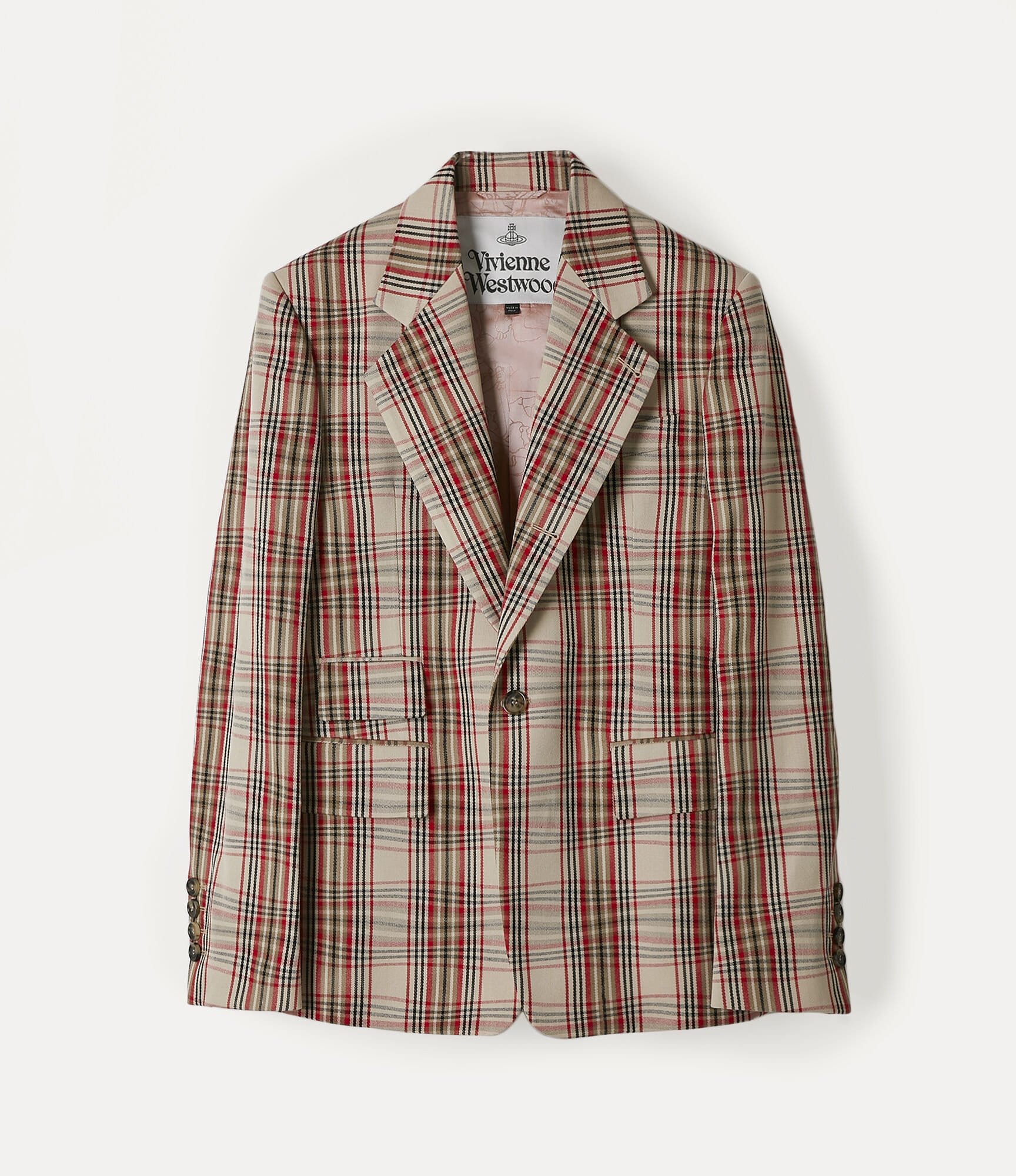 Vivienne Westwood Classic Jacket Beige Tartan