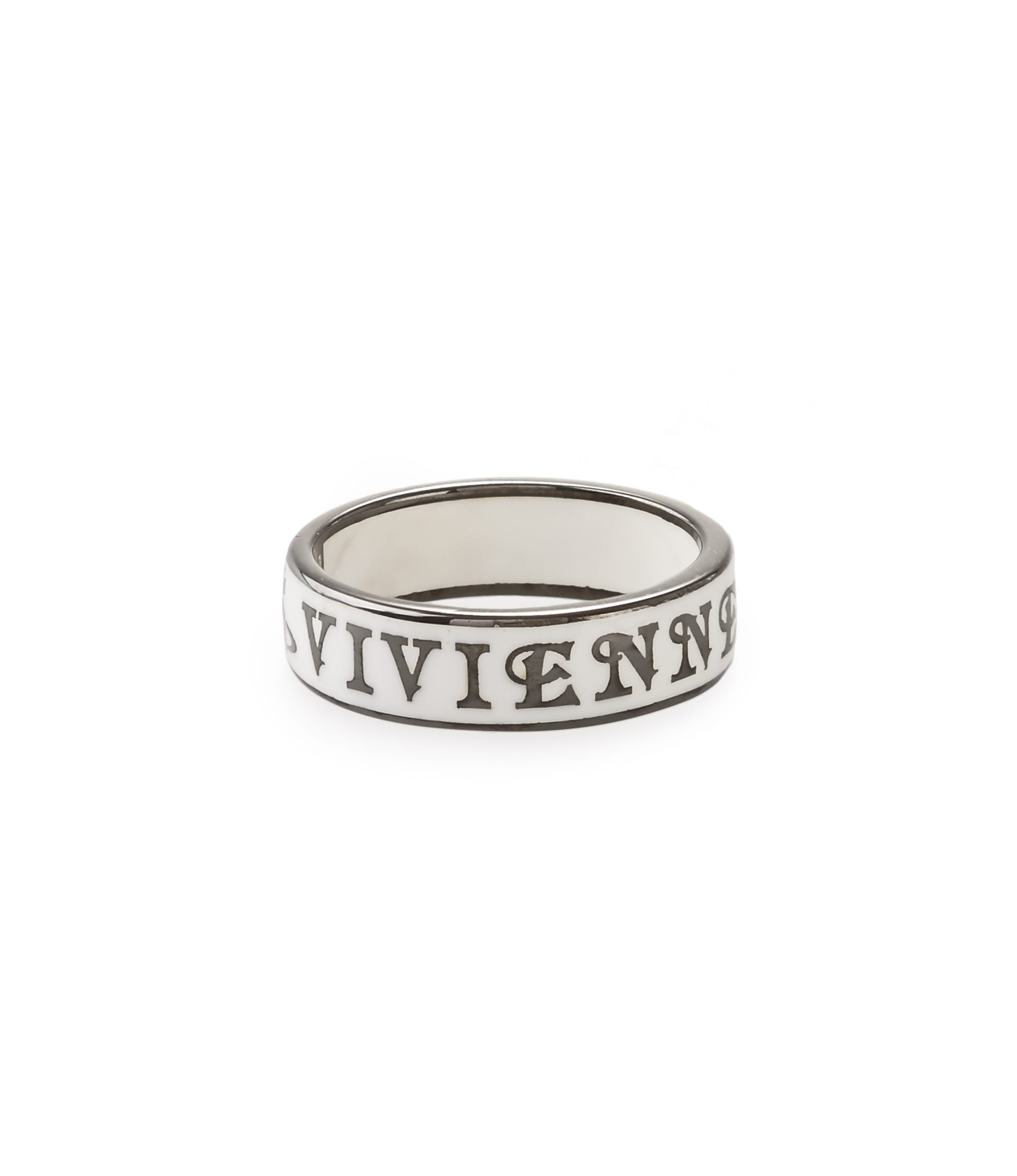 Vivienne Westwood Sterling Silver Conduit Street Ring White