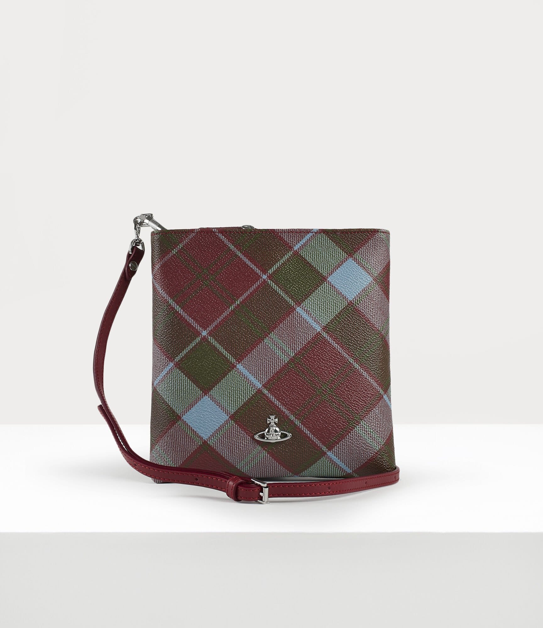 Vivienne Westwood Derby New Square Crossbody Vivienne\'s Tartan