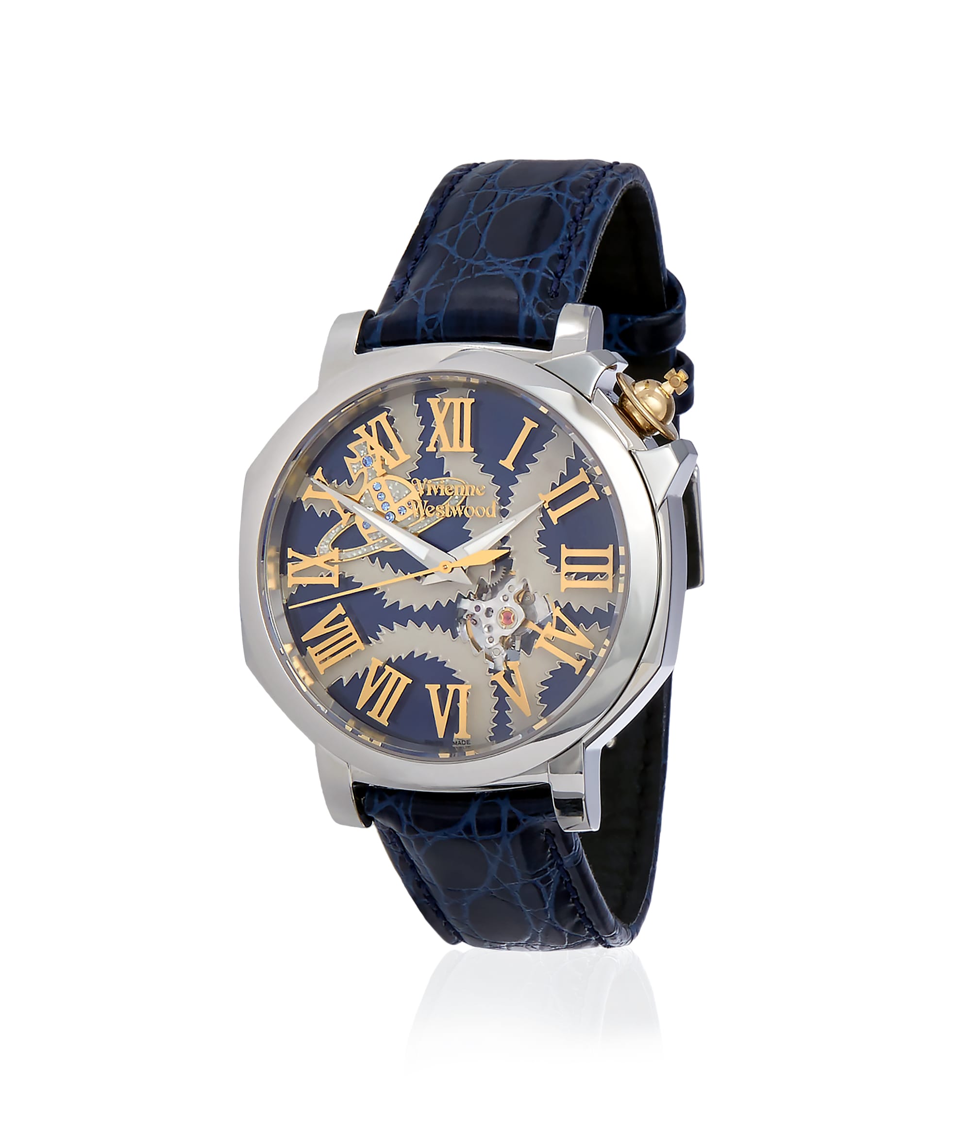 Vivienne Westwood Blue Squiggle Swiss Watch