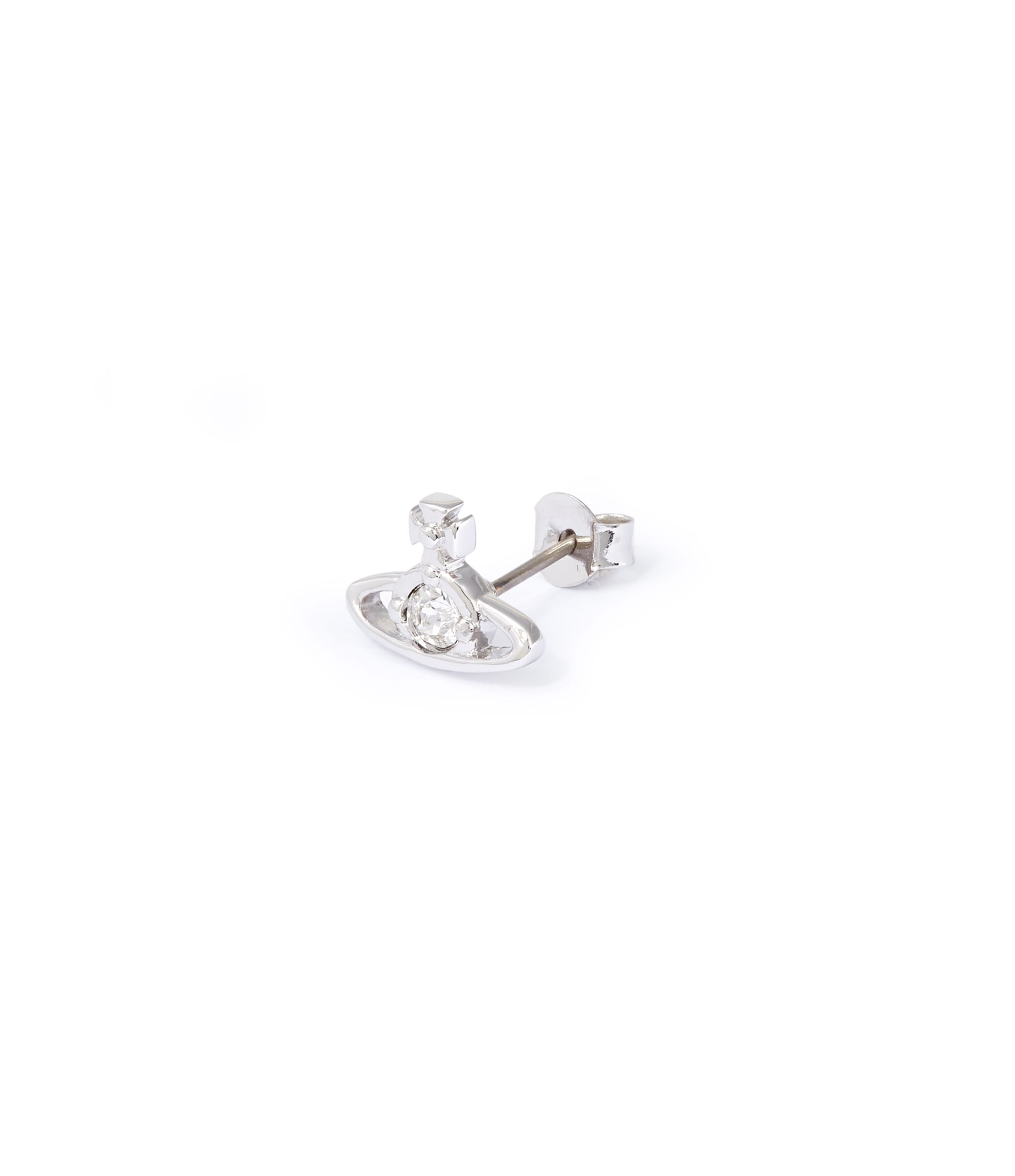 Vivienne Westwood Silver Nano Solitaire Single Stud