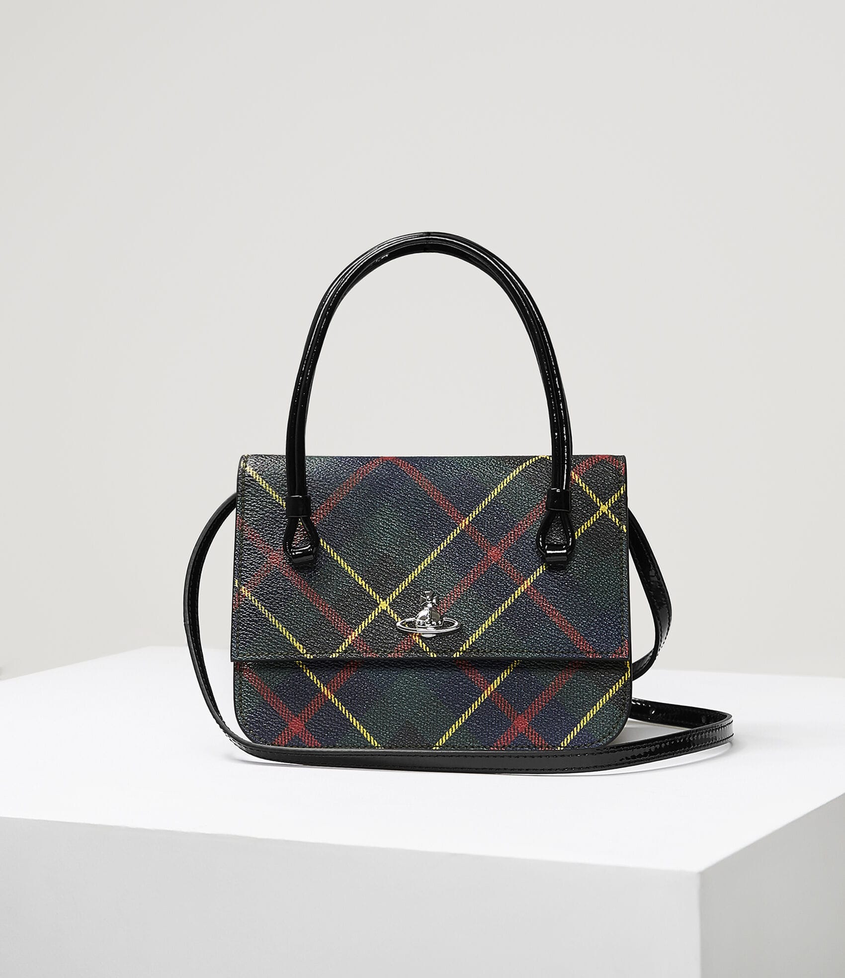 Vivienne Westwood EDINBURGH SMALL HANDBAG HUNTING TARTAN