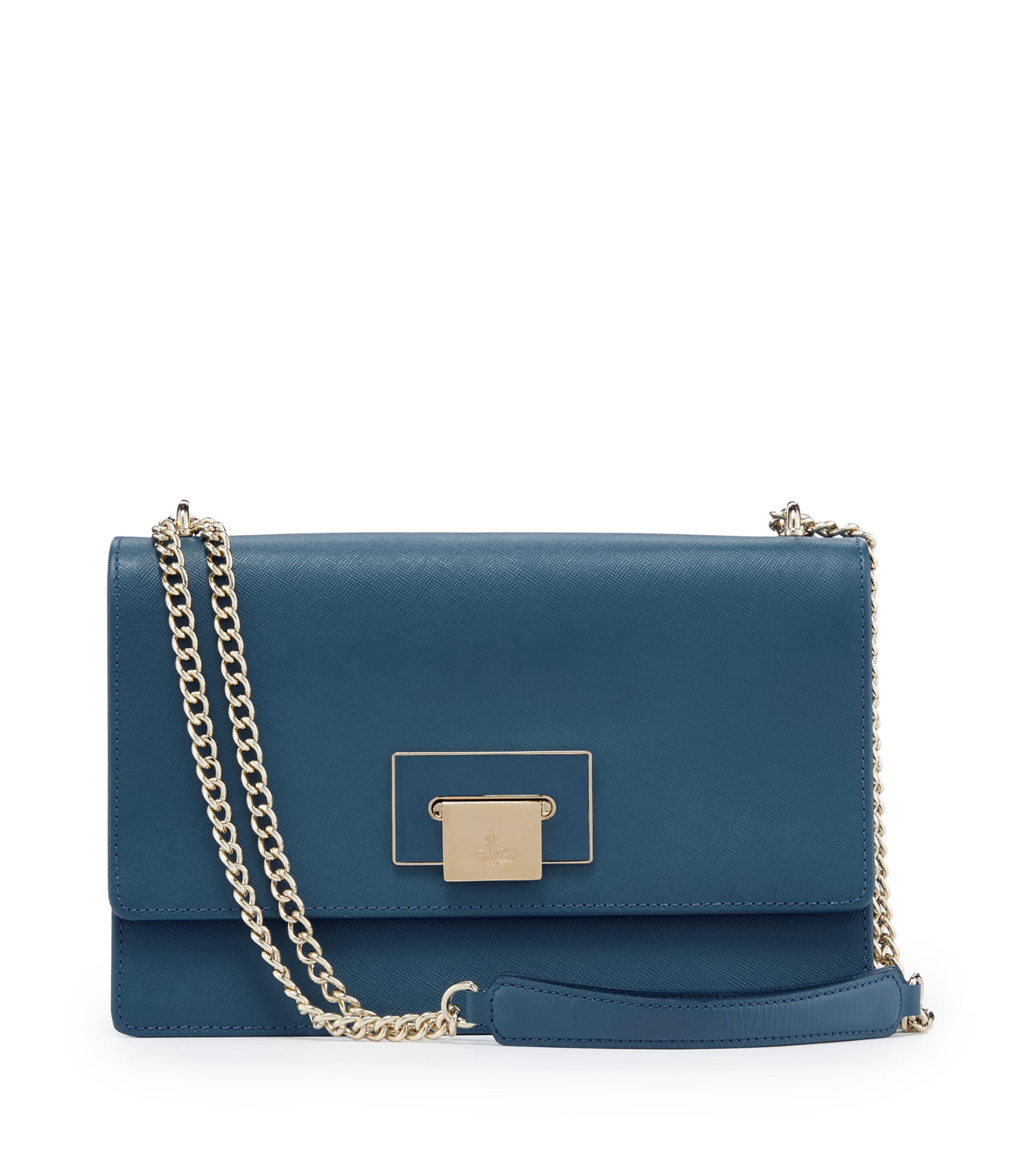 Vivienne Westwood Blue Opio Saffiano Bag 131021