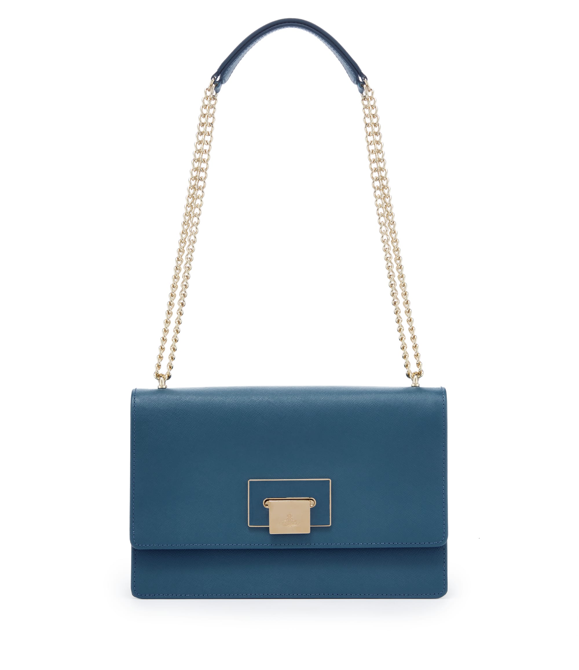 Vivienne Westwood Blue Opio Saffiano Bag 131021