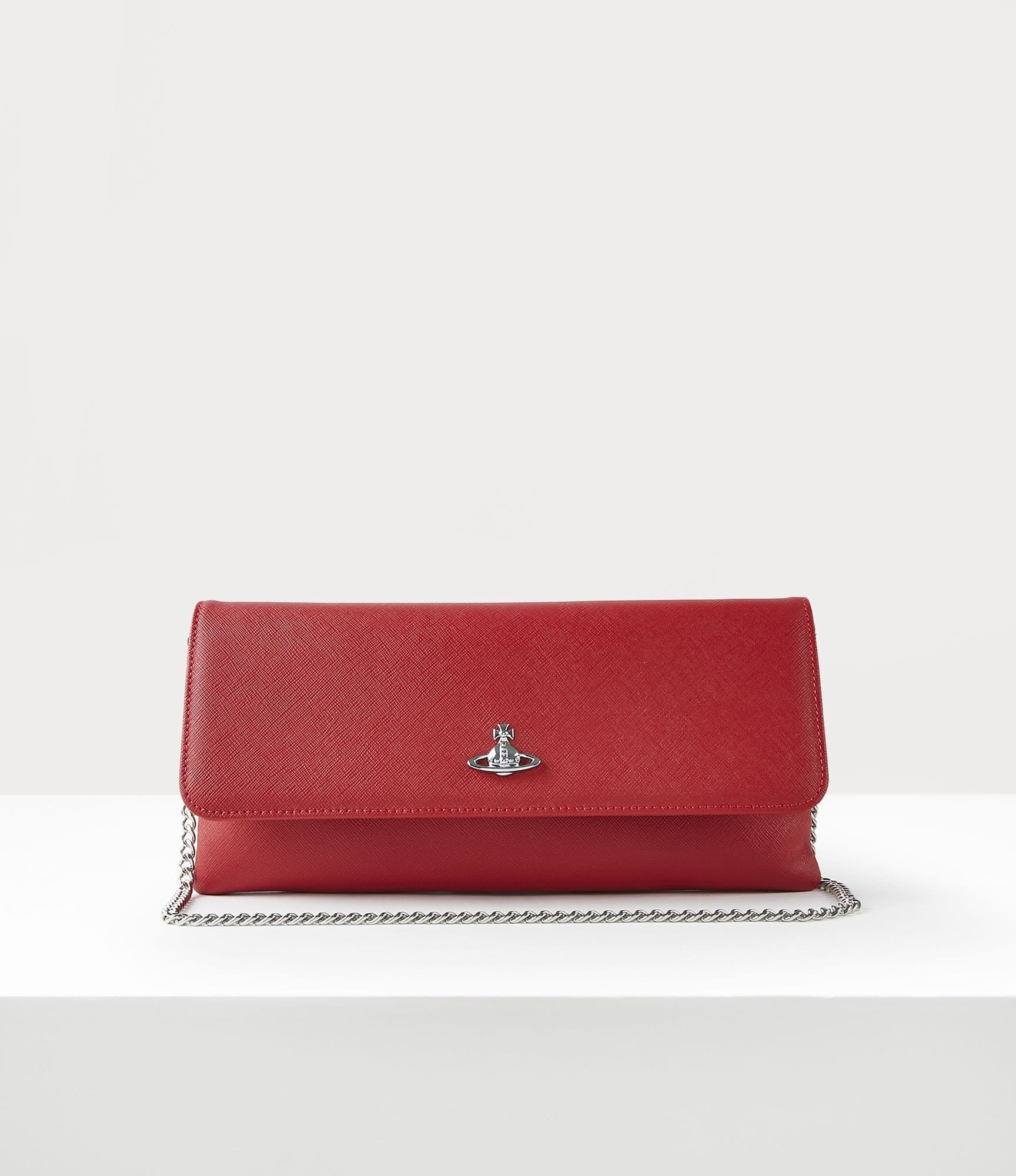 Vivienne Westwood Victoria Clutch With Flap Red