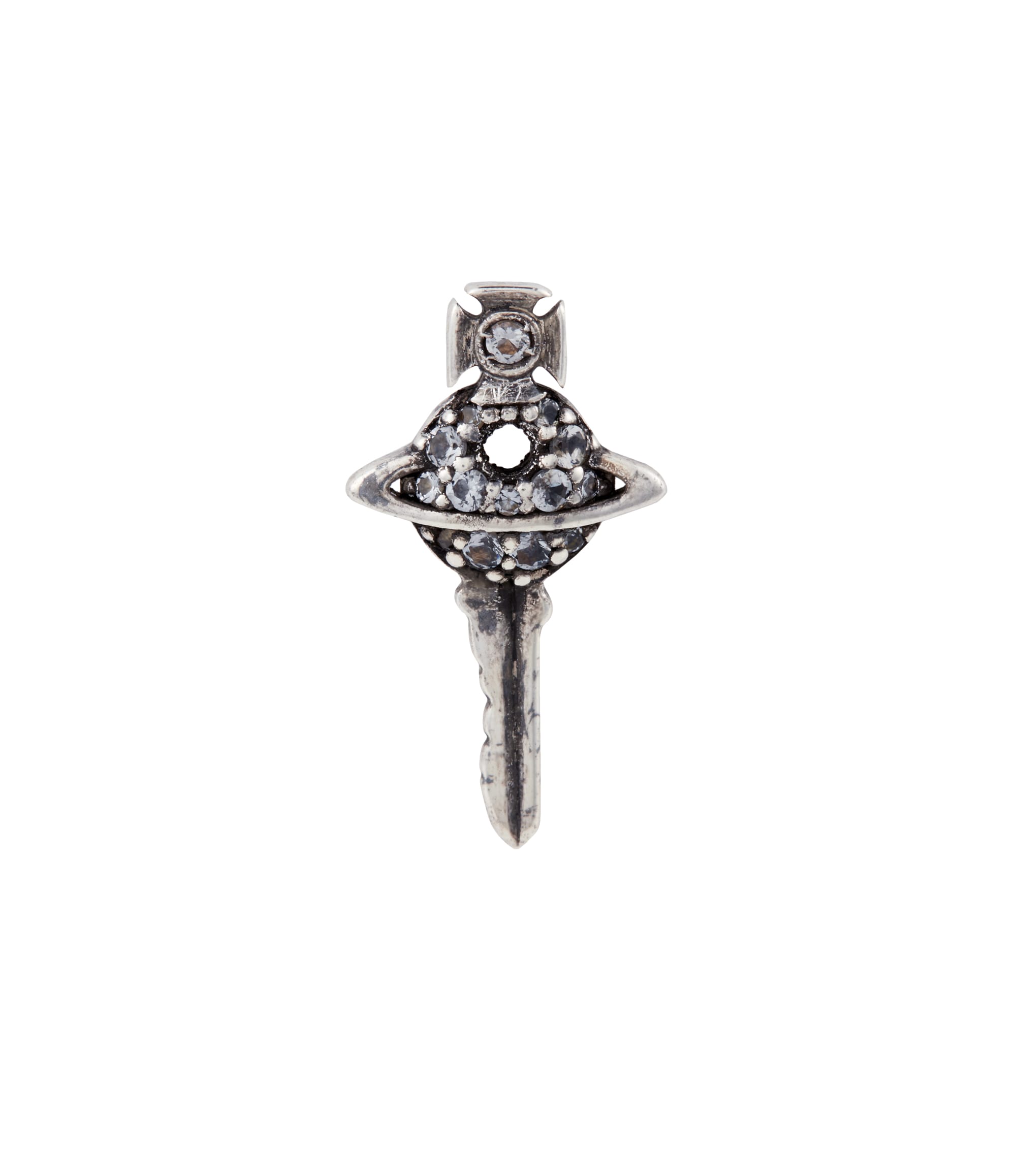 Vivienne Westwood Grey Darius Key Single Stud